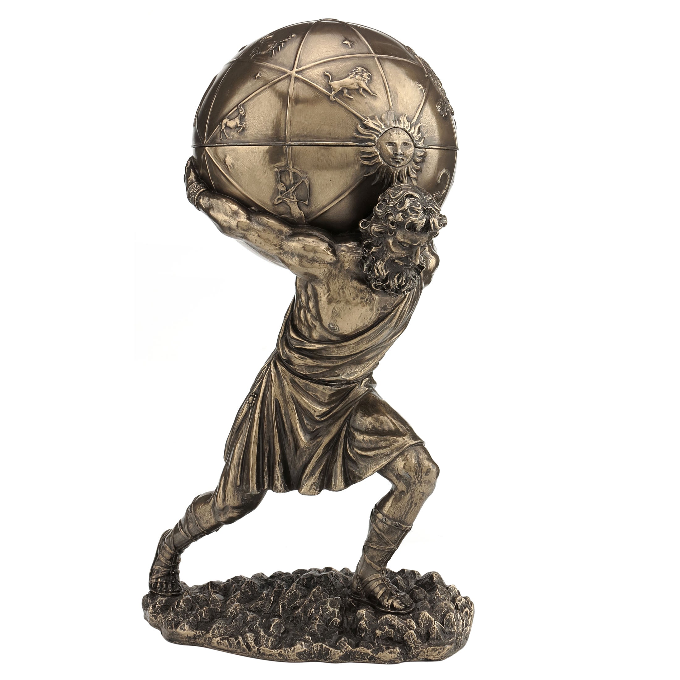 Atlas Carrying The World Trinket Box