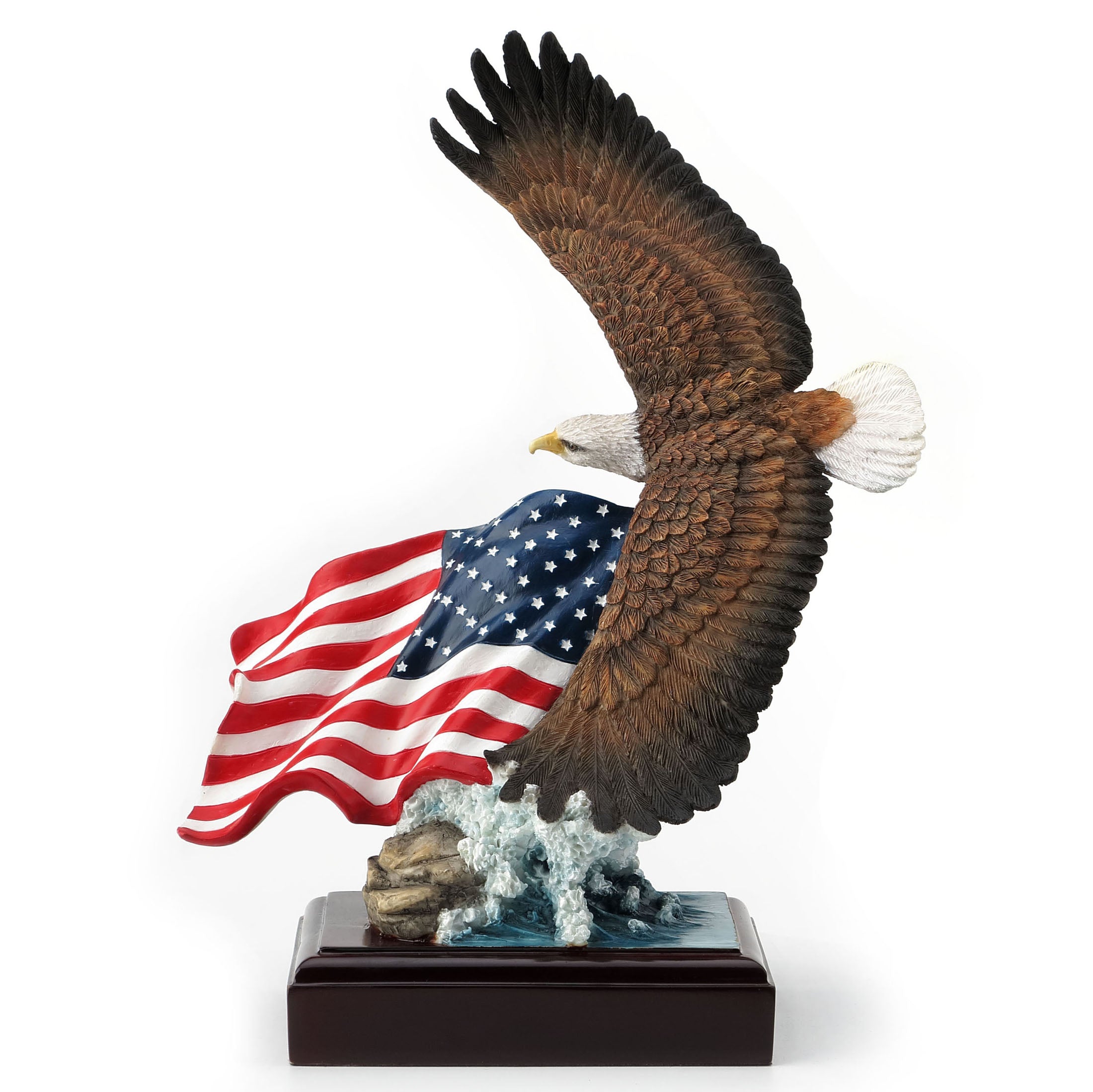 American Pride Bald Eagle and Flag