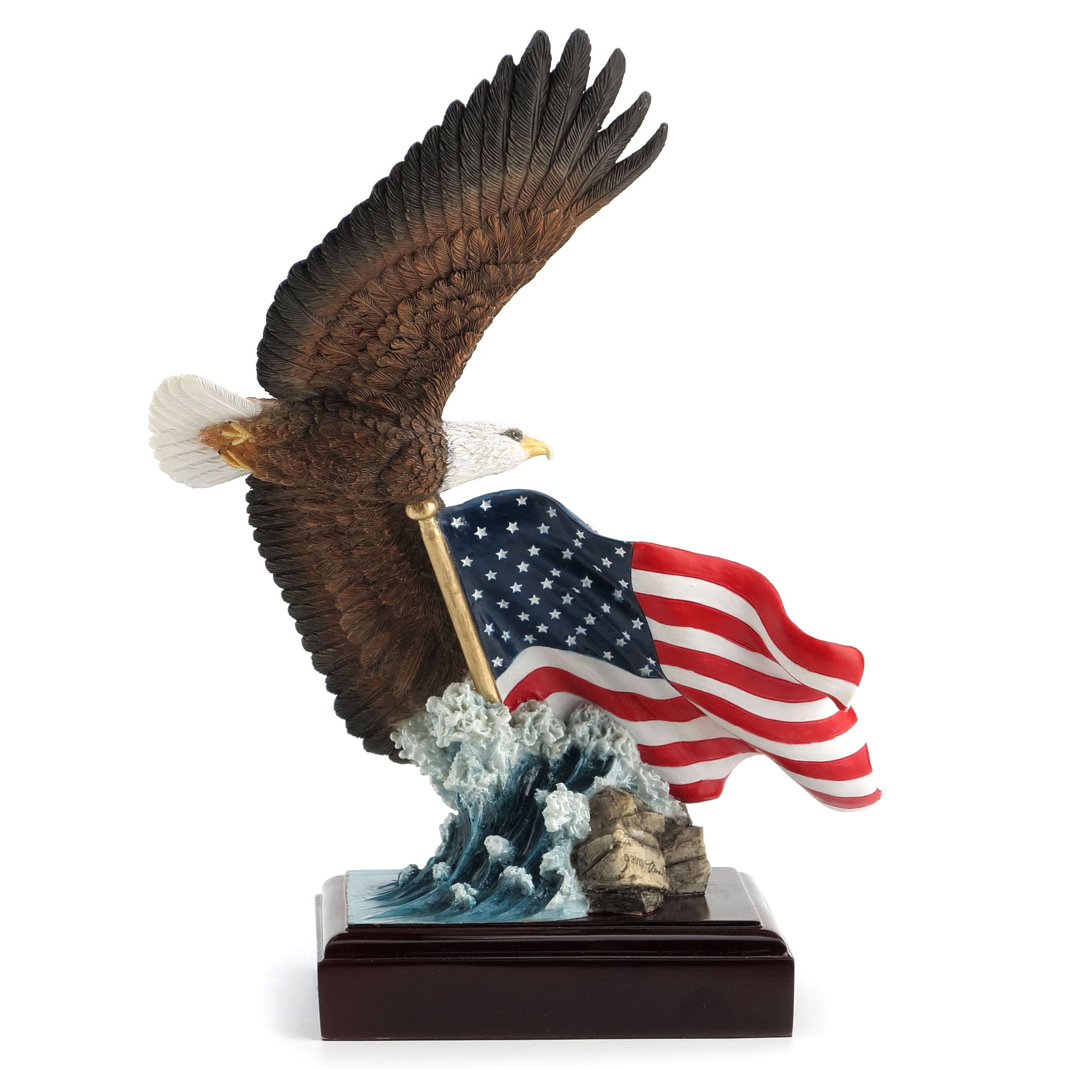 American Pride Bald Eagle and Flag