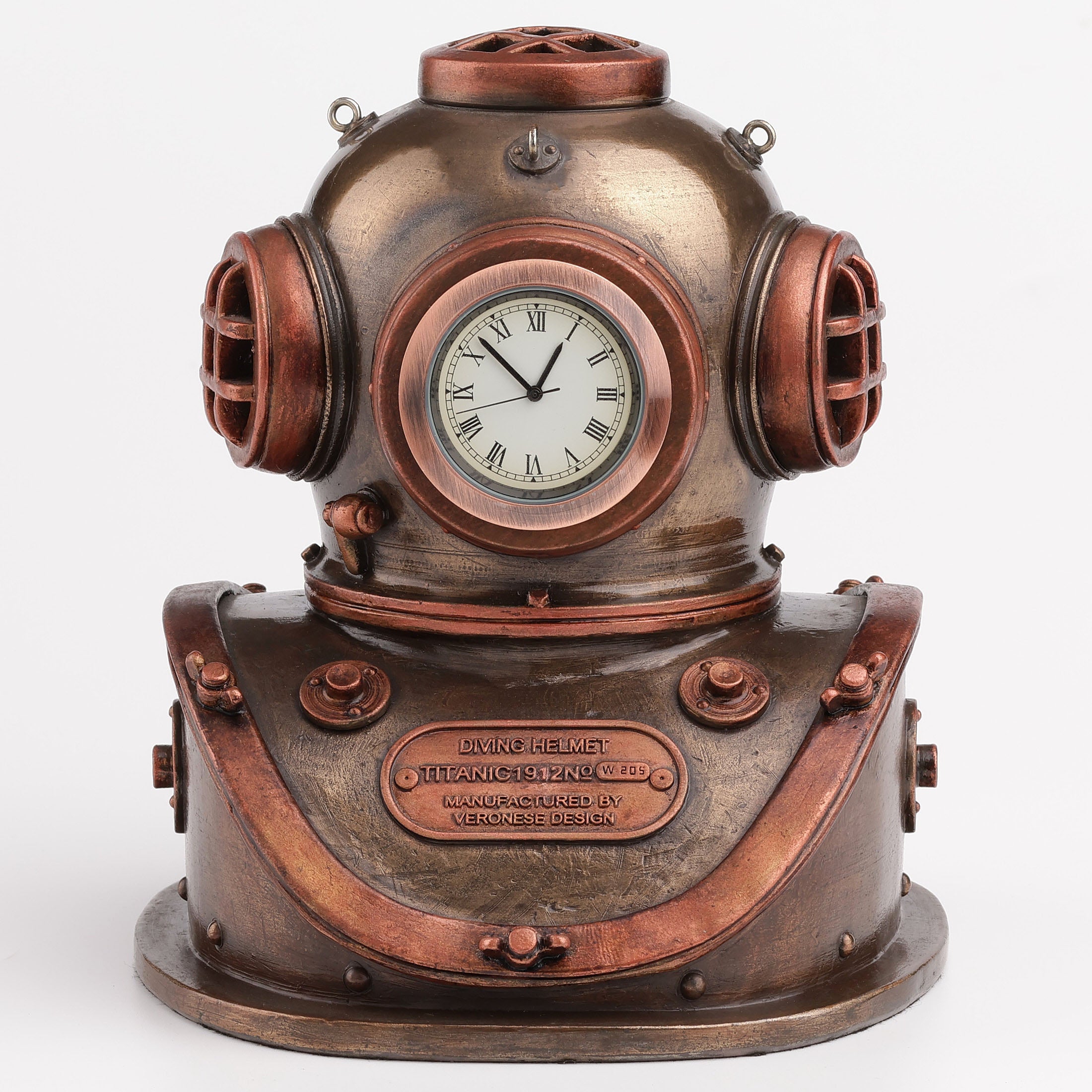 Diving Helmet Clock (Mbz + Copper)