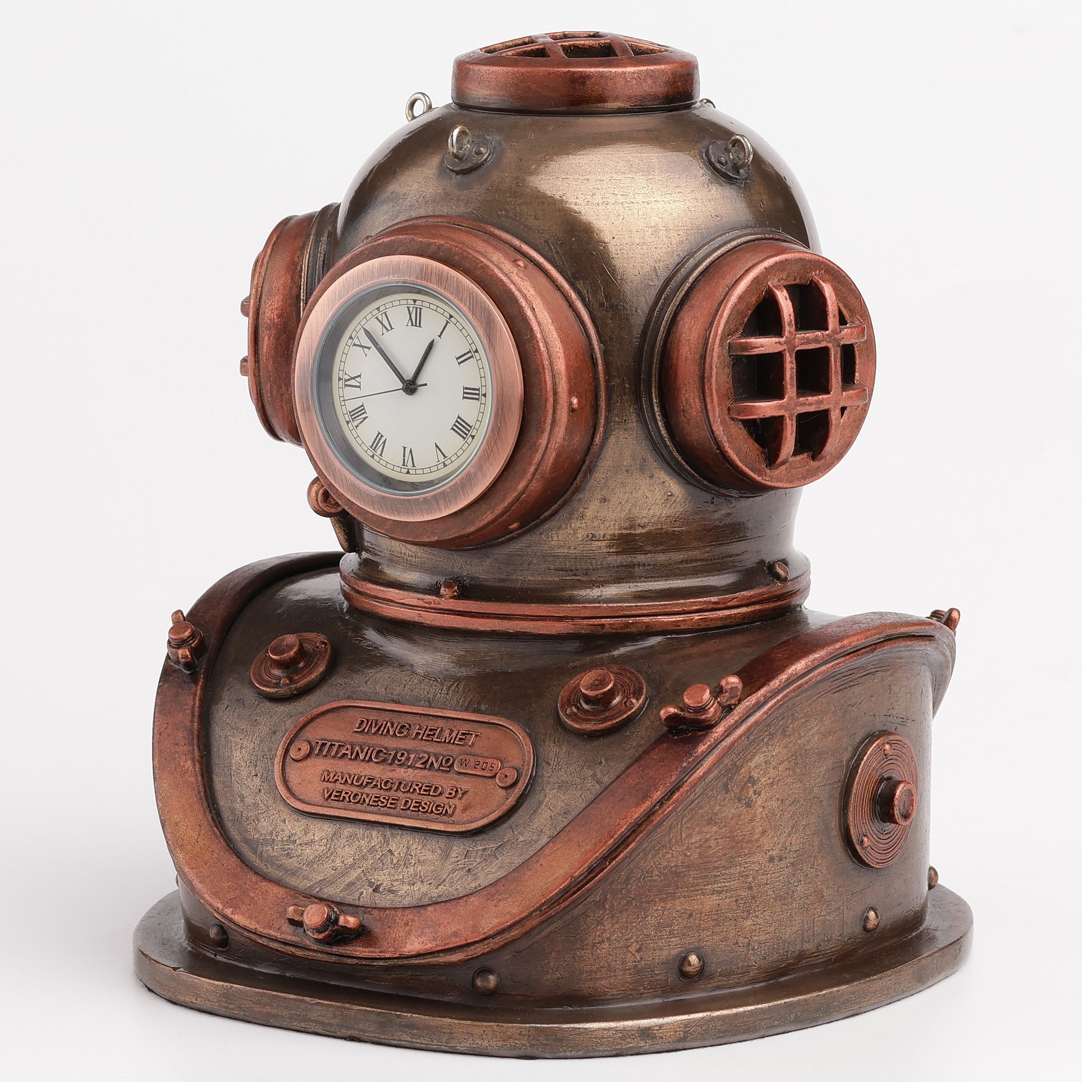 Diving Helmet Clock (Mbz + Copper)