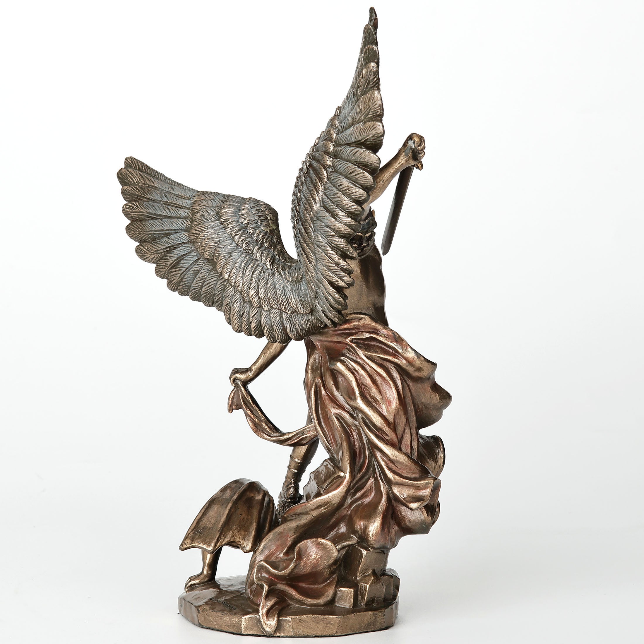 Saint Michael Standing Over Demon With Sword