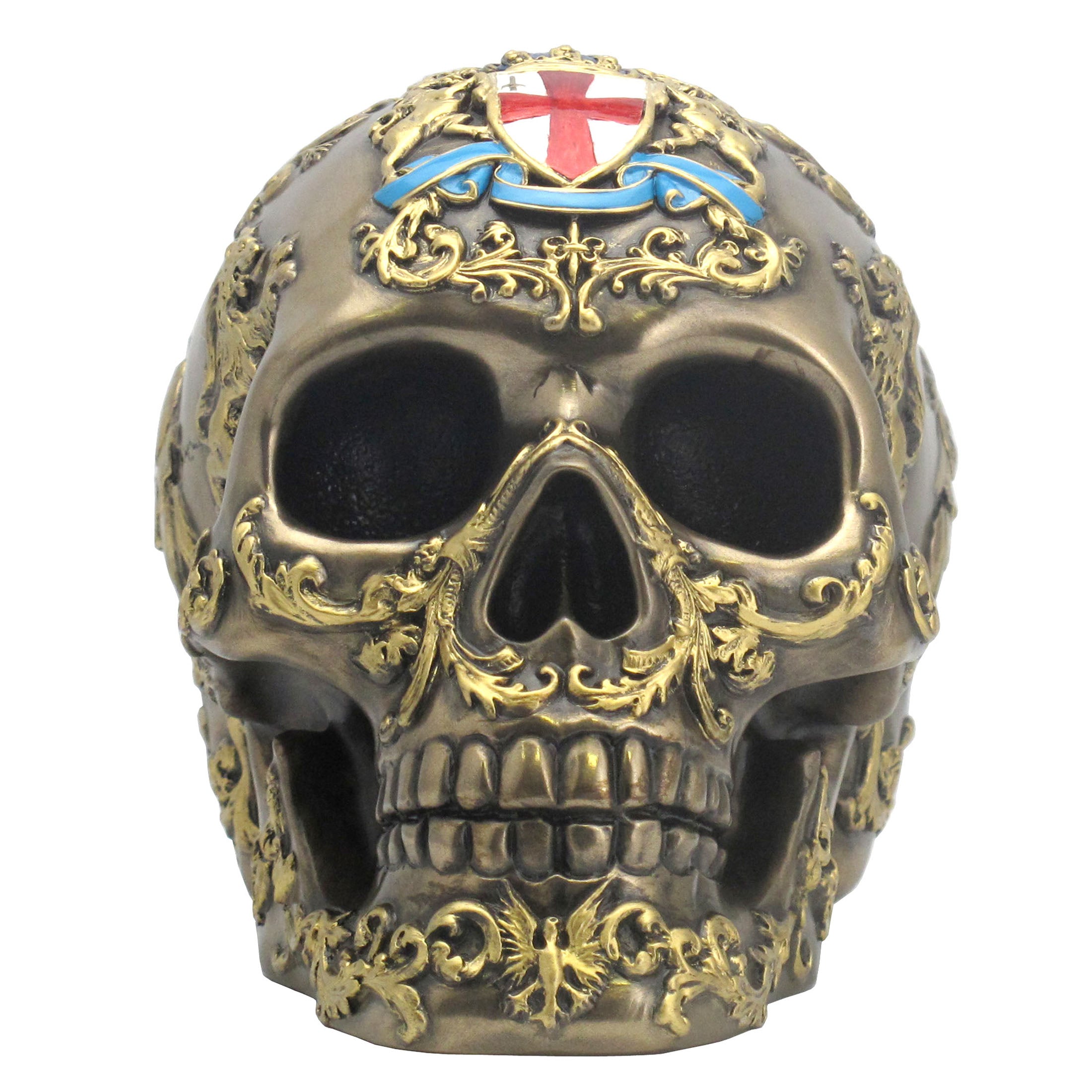 Patterned Skull With Coat Of Arms With Saint George'S Cross (Mbz+Color)