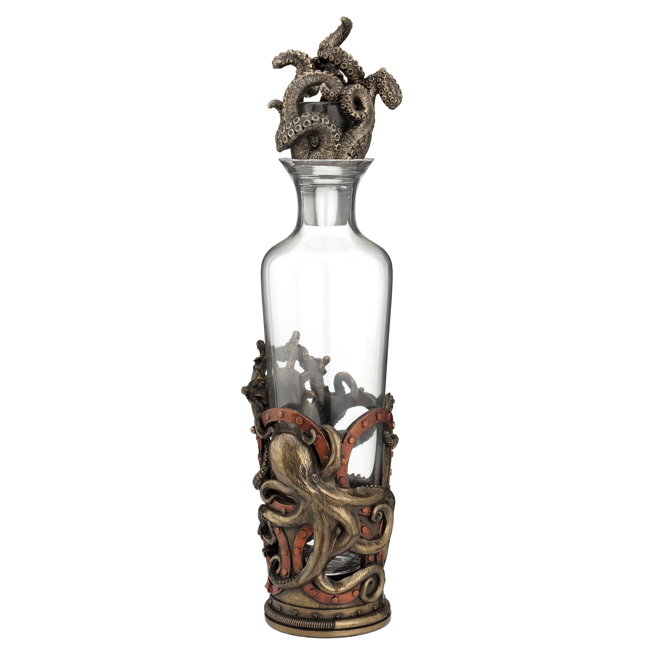 Steampunk Octopus Spirit Decanter