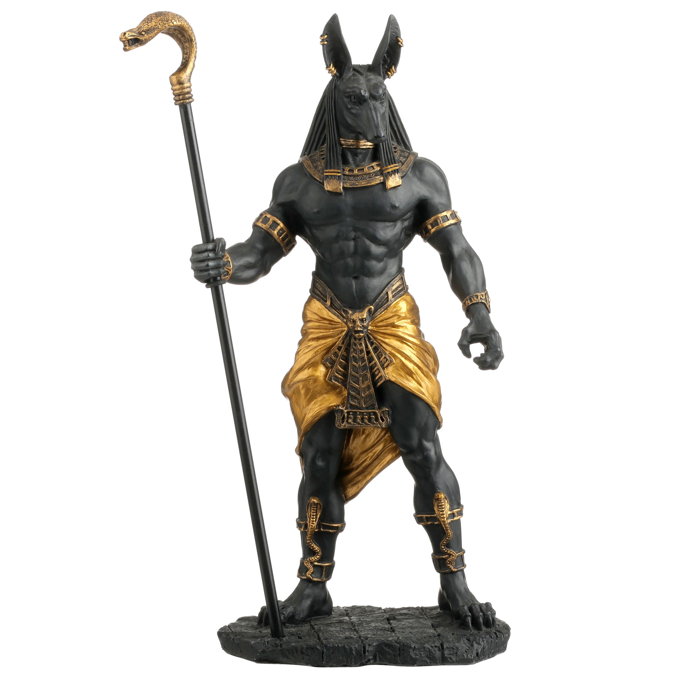 Anubis Holding Cobra Head Scepter
