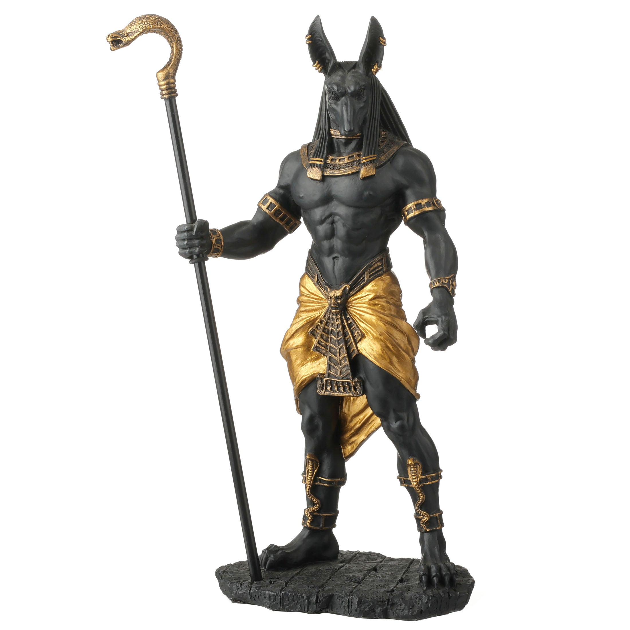 Anubis Holding Cobra Head Scepter