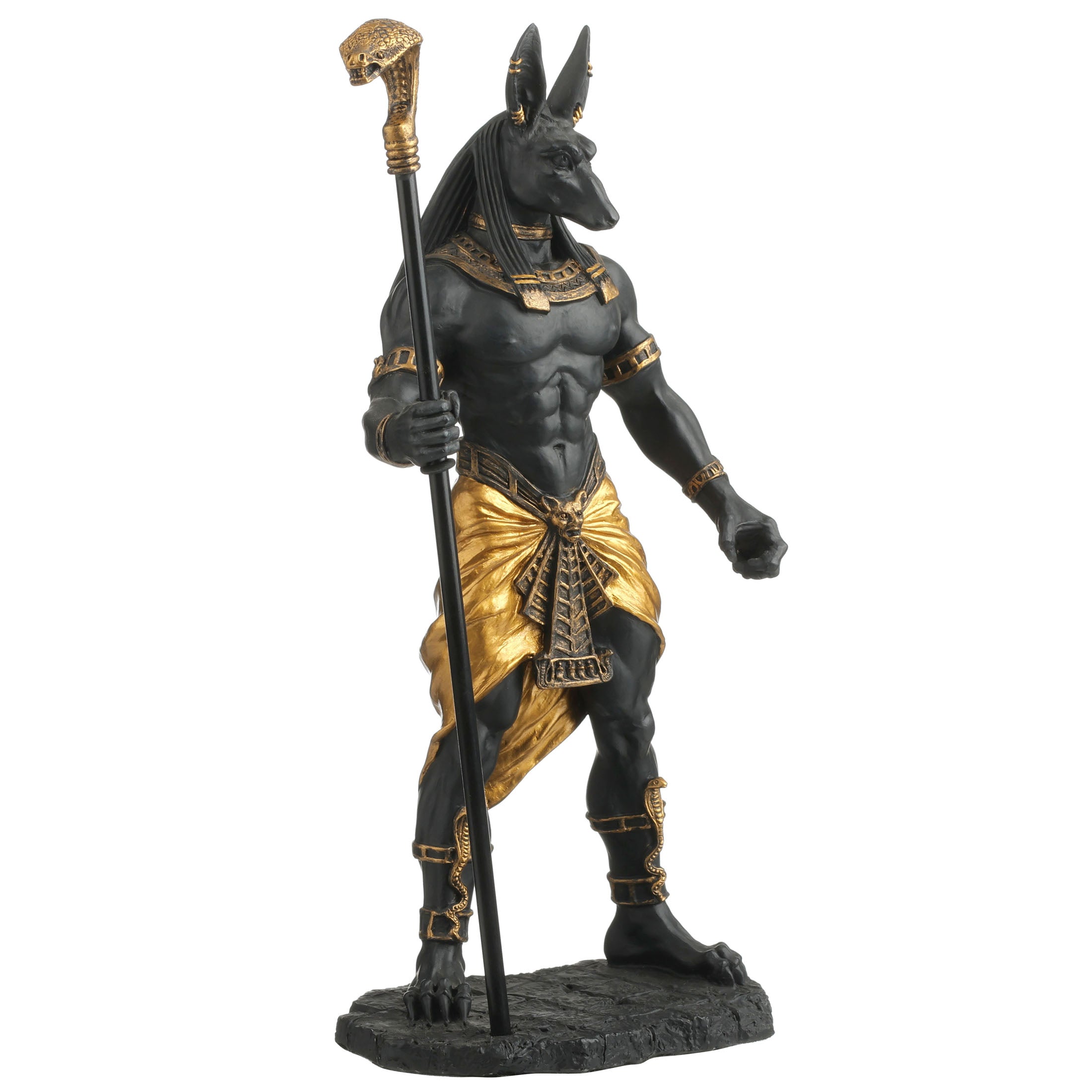 Anubis Holding Cobra Head Scepter