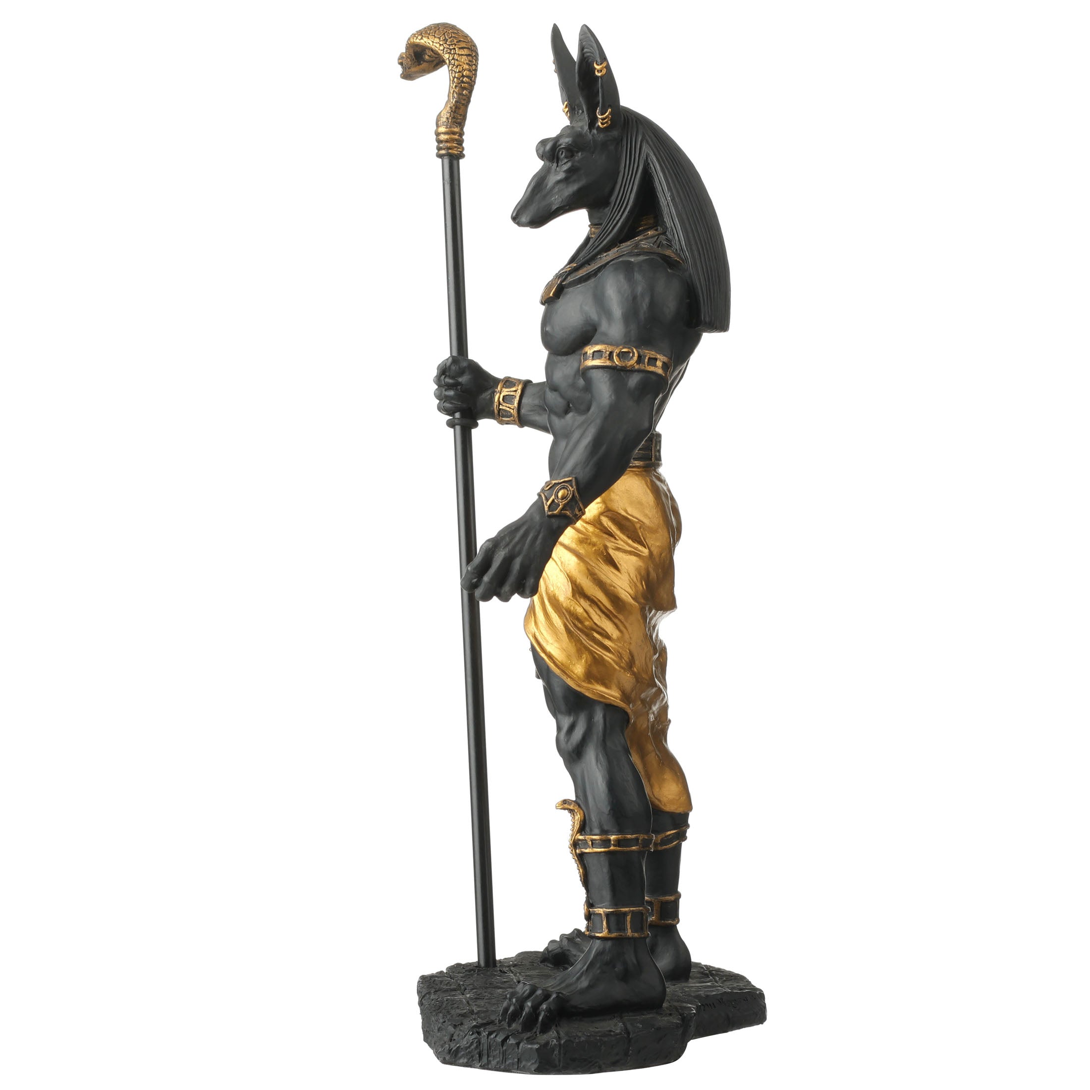 Anubis Holding Cobra Head Scepter