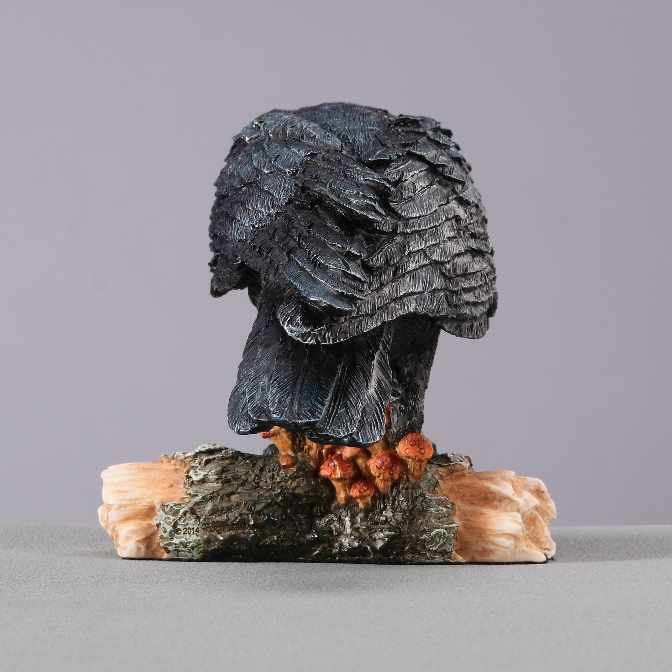Crow Standing On Small Log