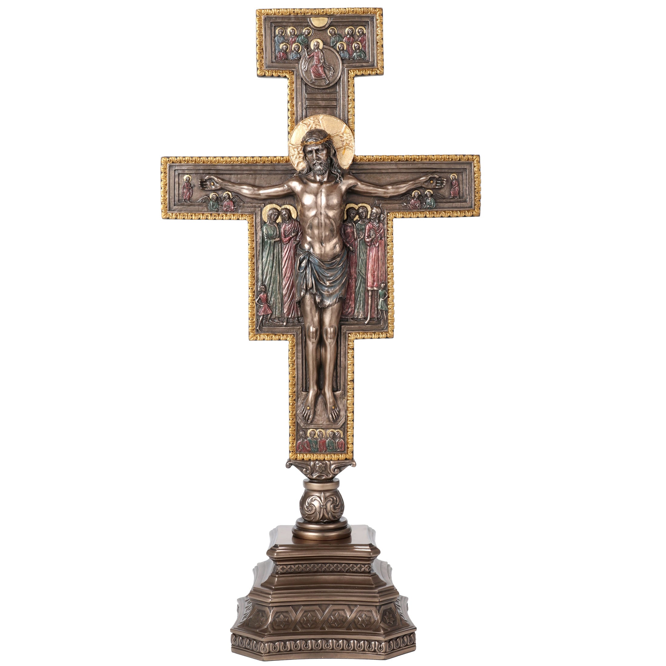San Damiano Crucifix On Stand 22"