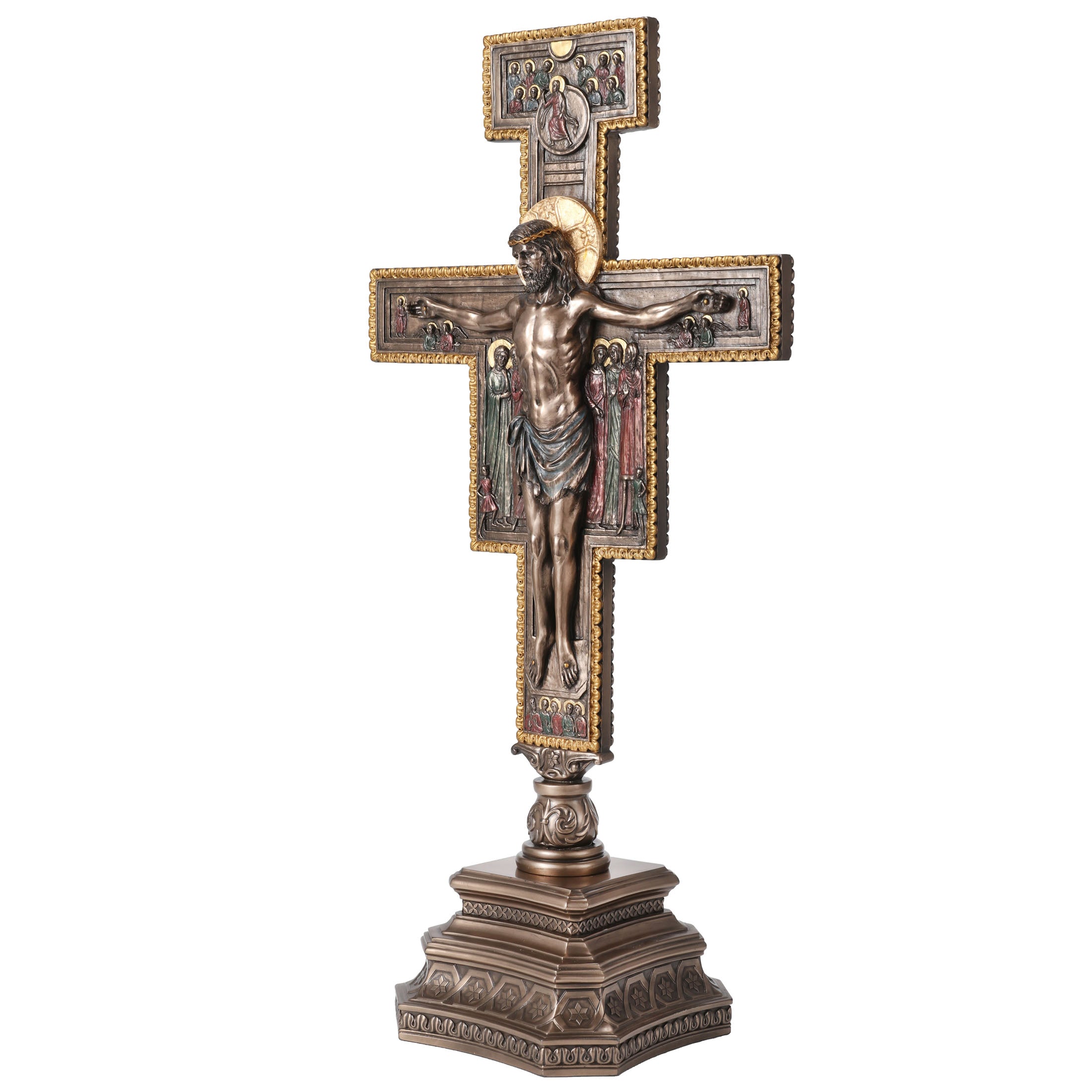 San Damiano Crucifix On Stand 22"