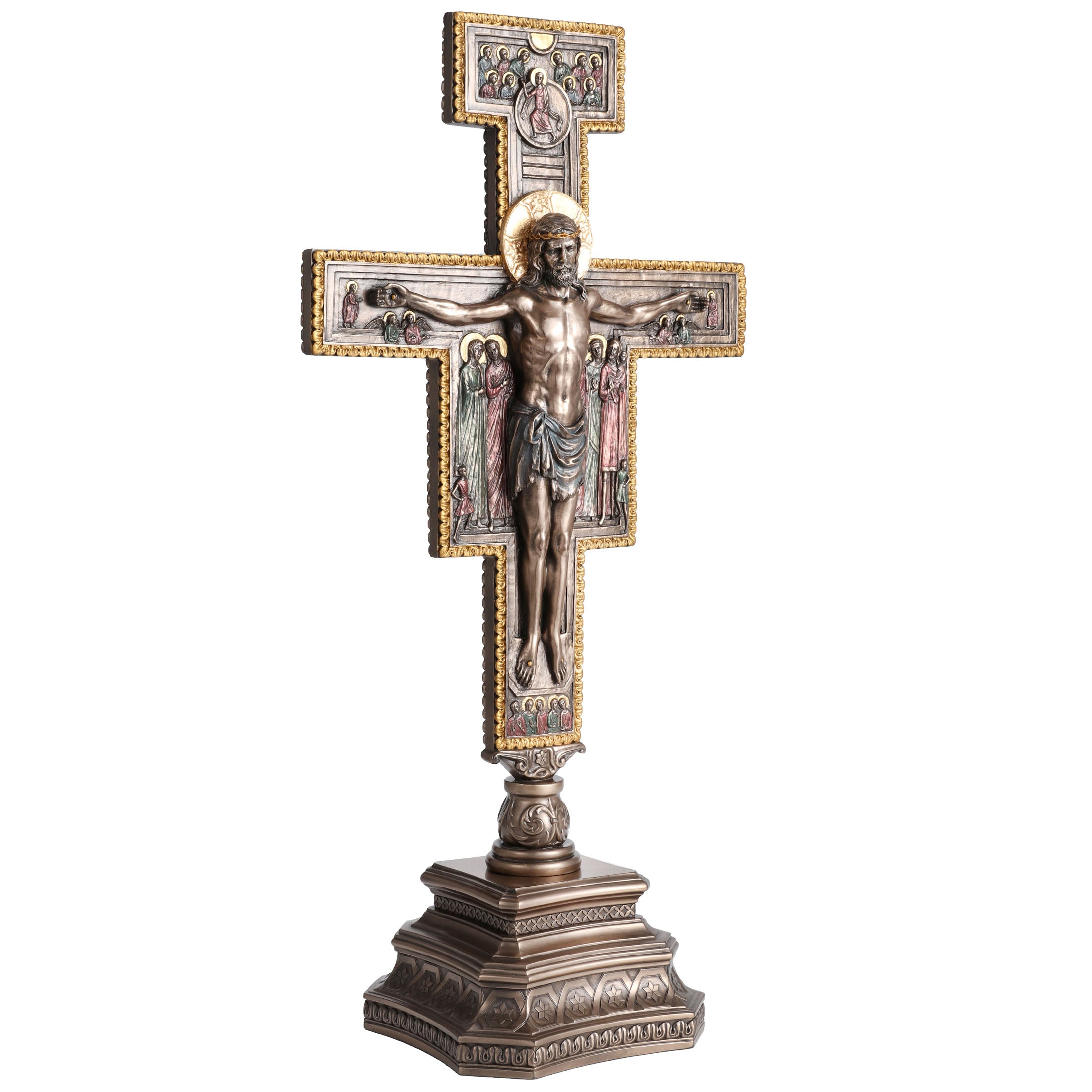 San Damiano Crucifix On Stand 22"