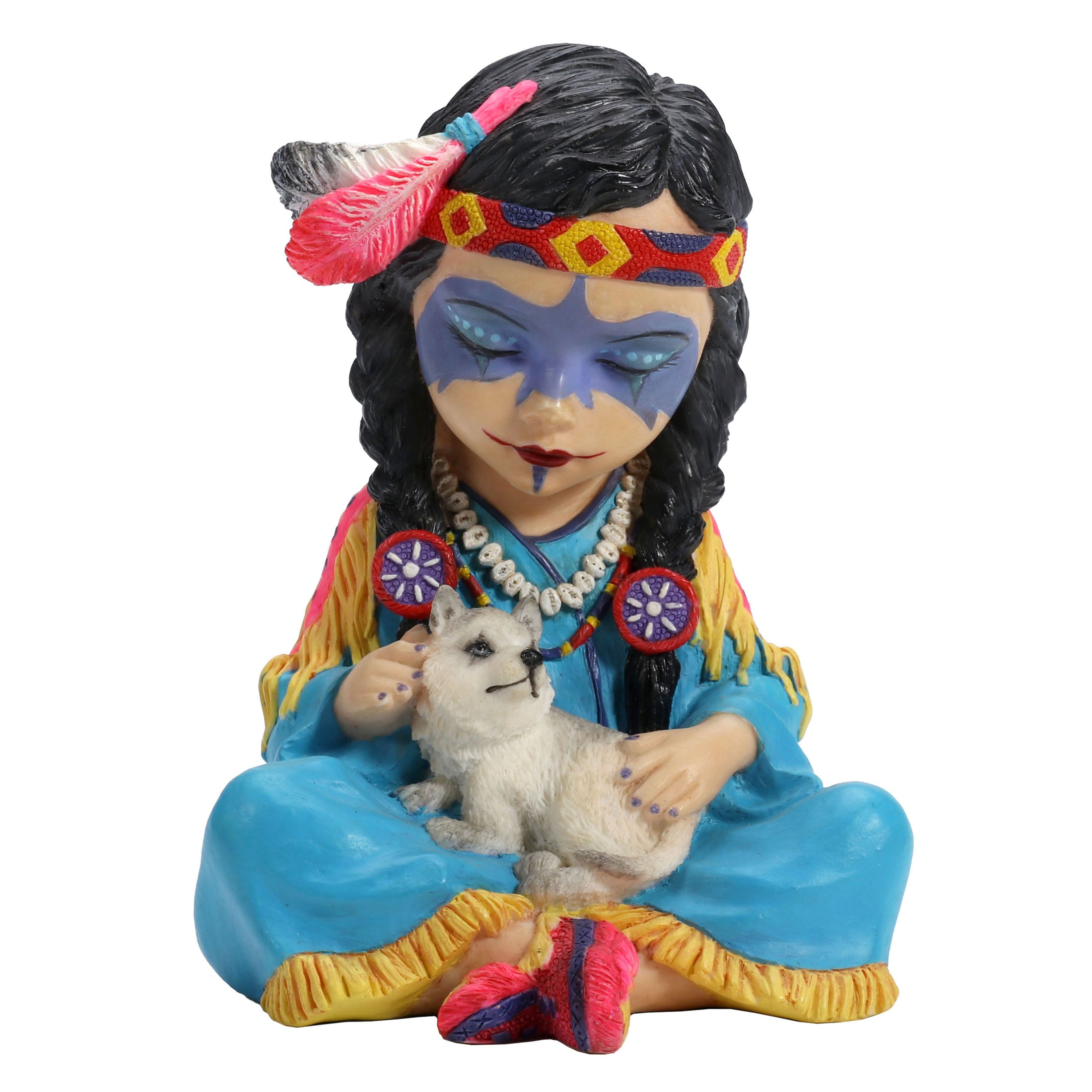 Cosplay Kids Indian Girl With Baby Wolf