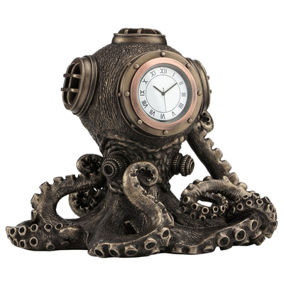 Steampunk Octopus Diving Bell Clock