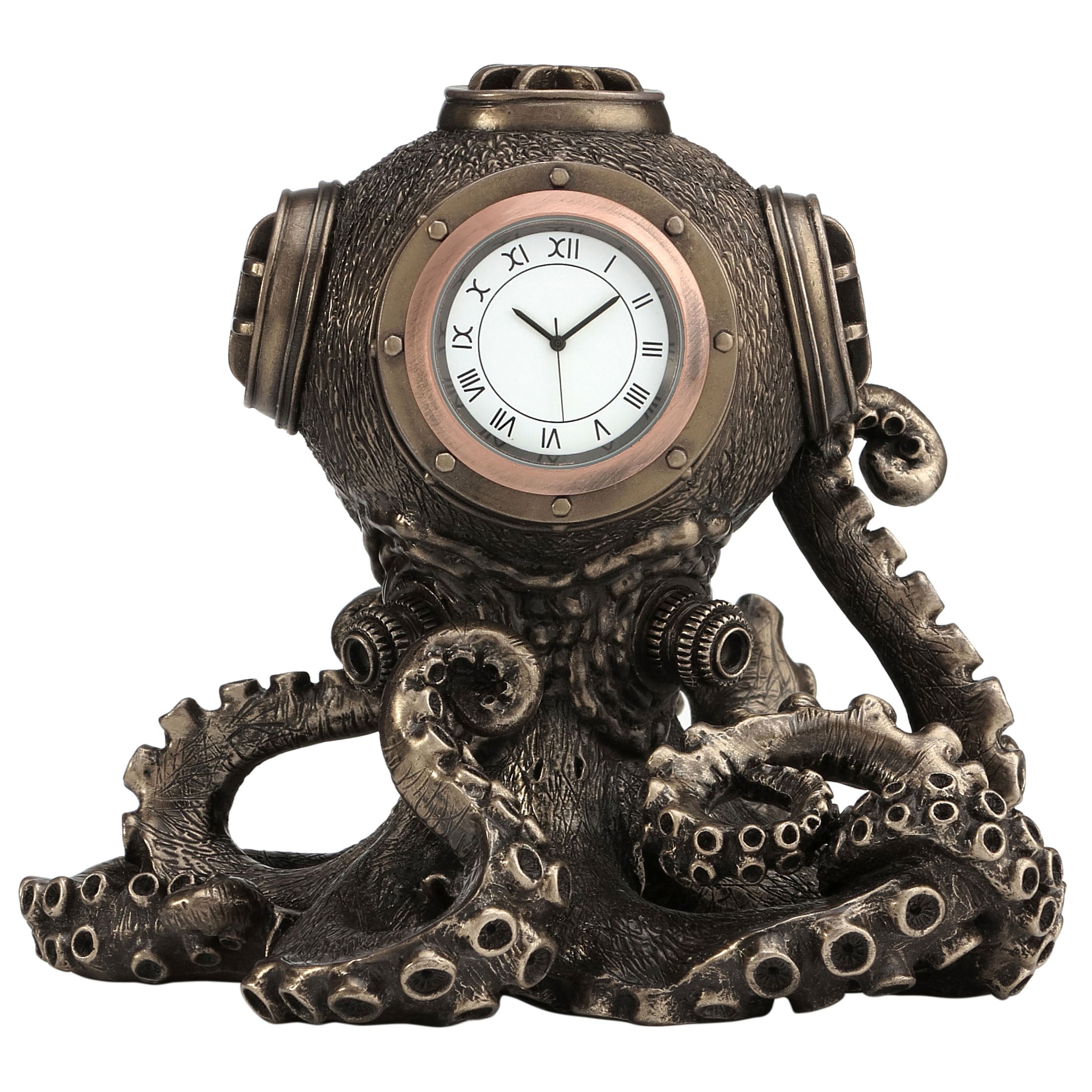 Steampunk Octopus Diving Bell Clock
