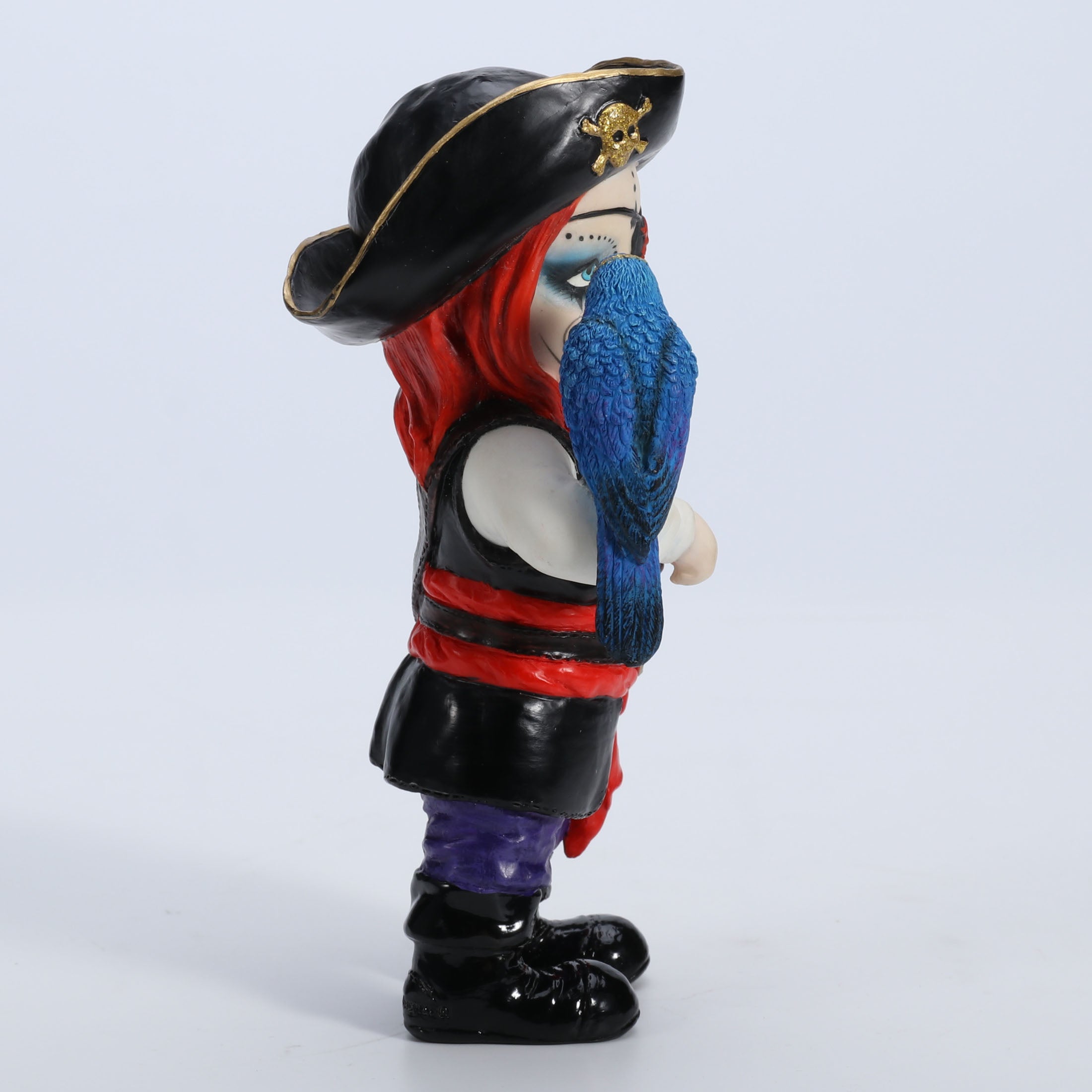 Cosplay Kids Pirate Captain With Eye Patch And Parakeet