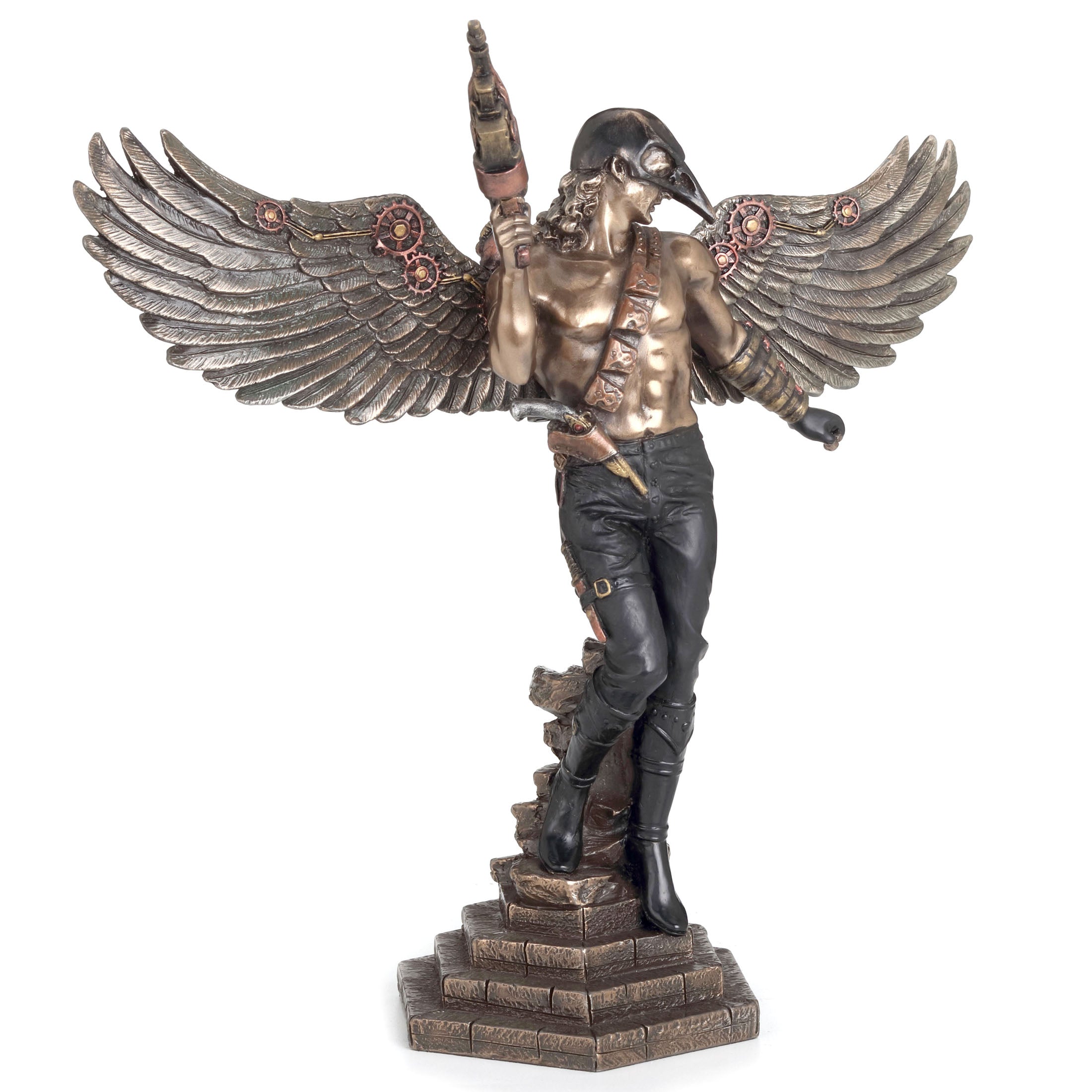 Crow Masked Winged Steampunk Warrior
