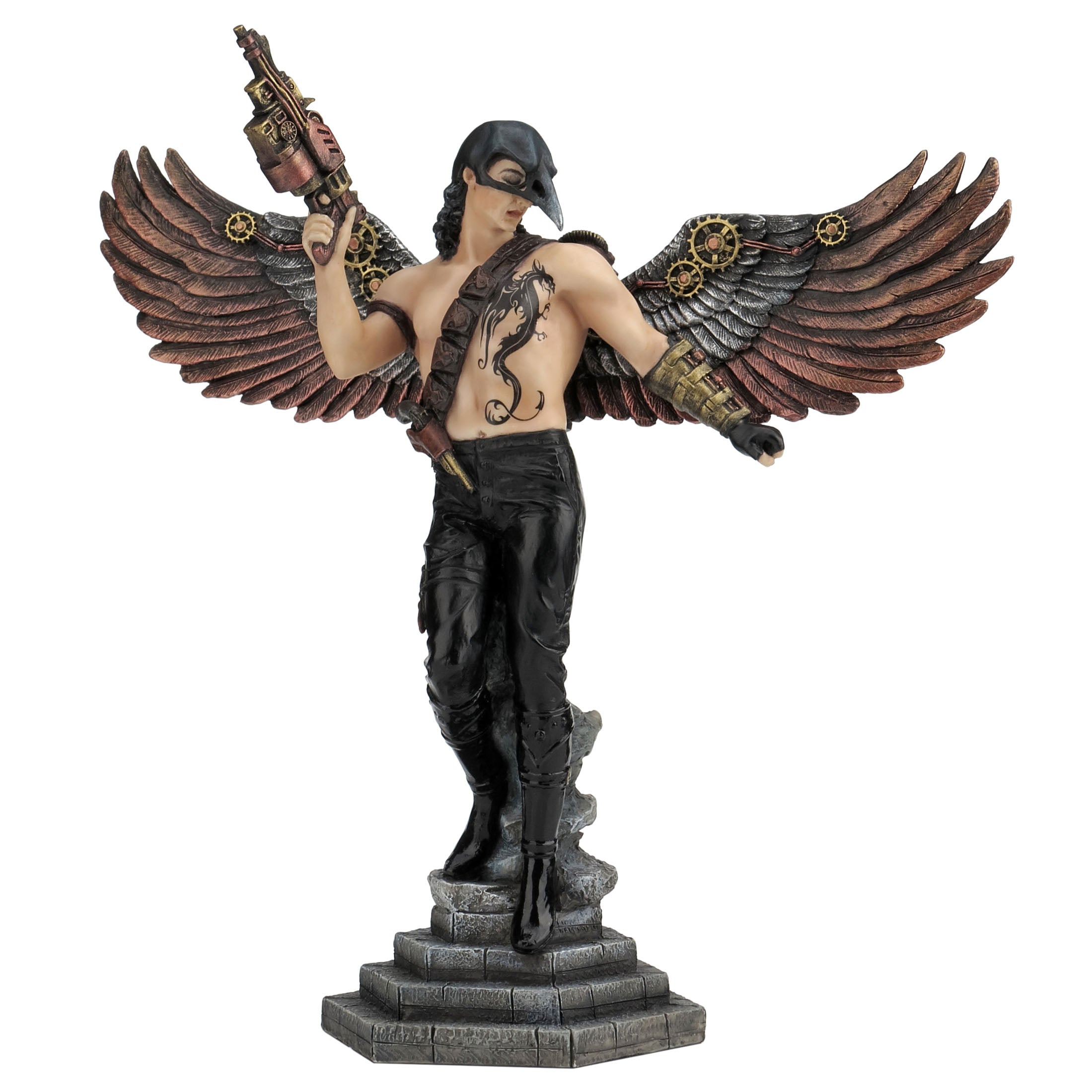 Crow Masked Winged Steampunk Warrior