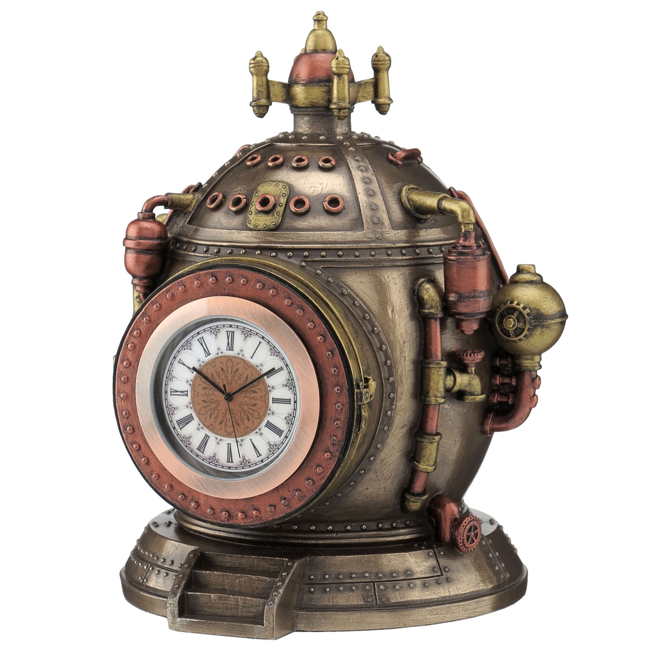 Steampunk Time Machine Trinket Box Clock