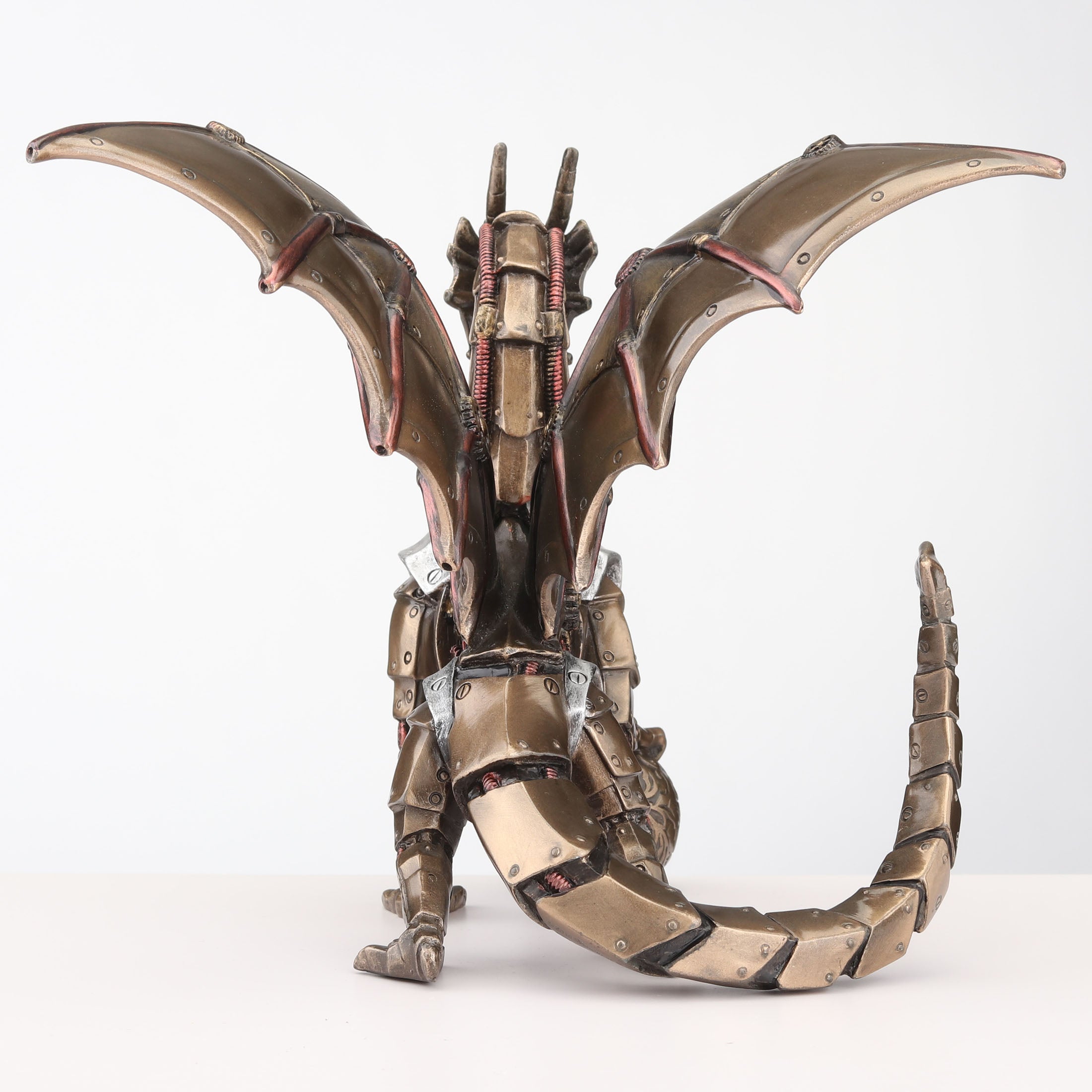 Steampunk Dragon Sitting And Holding Sphere