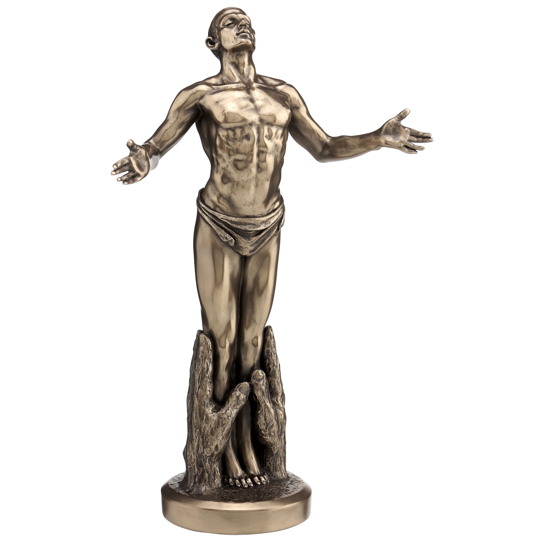 Nude Male Standing In Palms