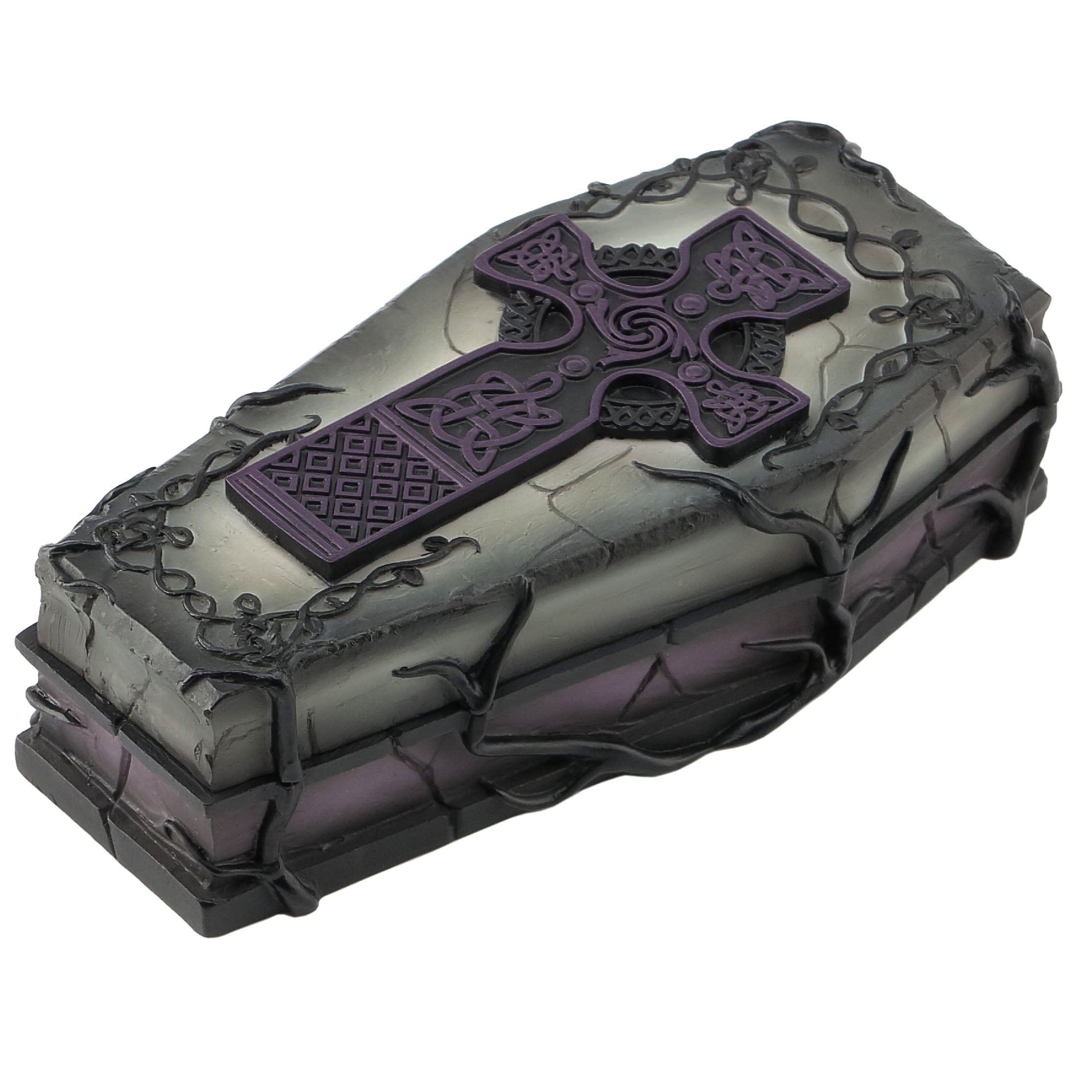 Celtic Cross Coffin Trinket Box