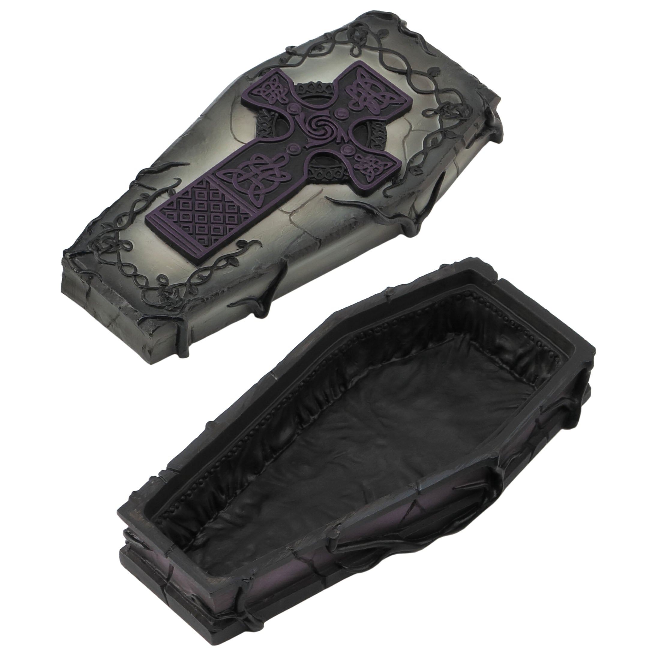 Celtic Cross Coffin Trinket Box