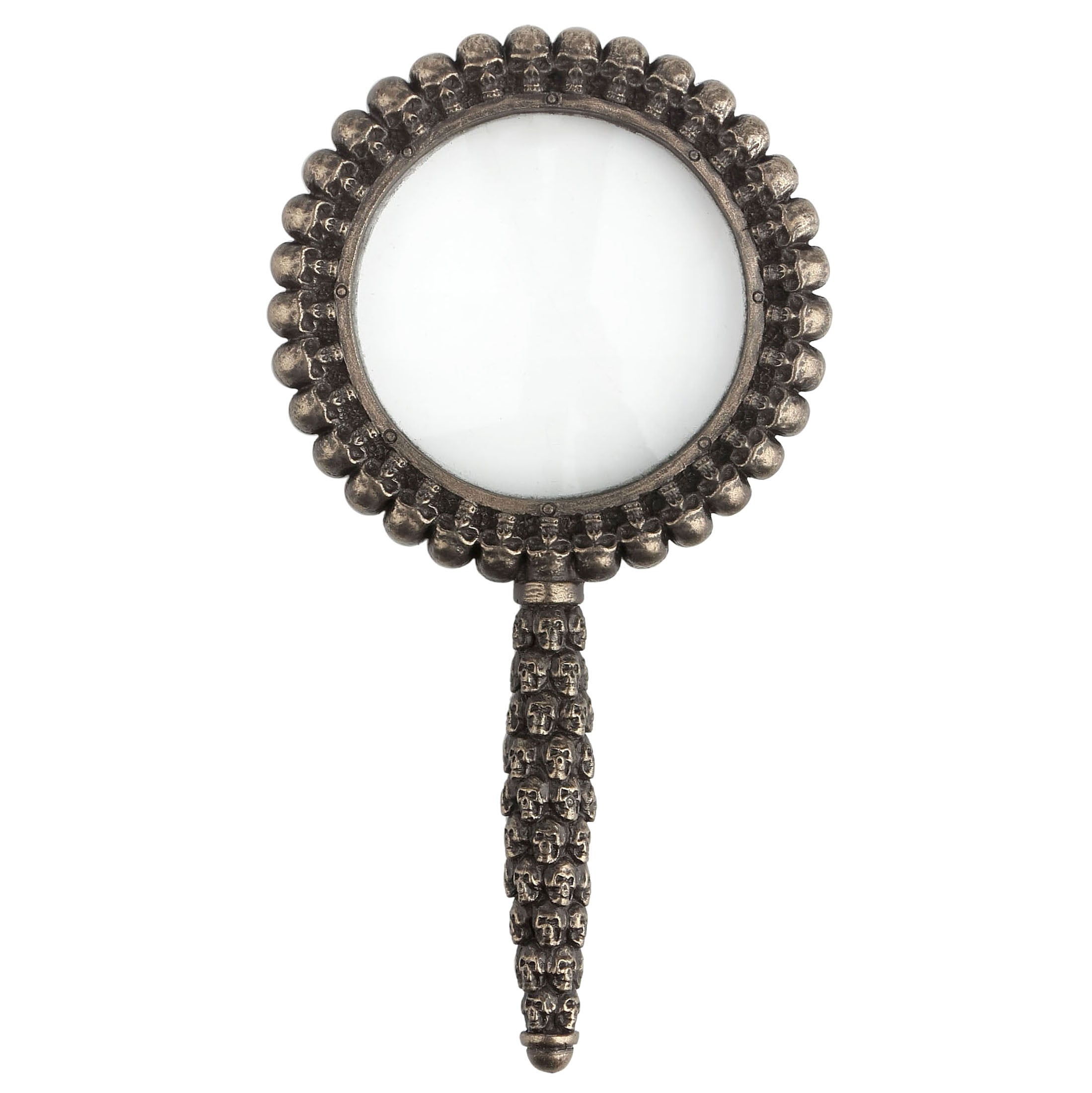 Stack Of Skulls Magnifying Glass