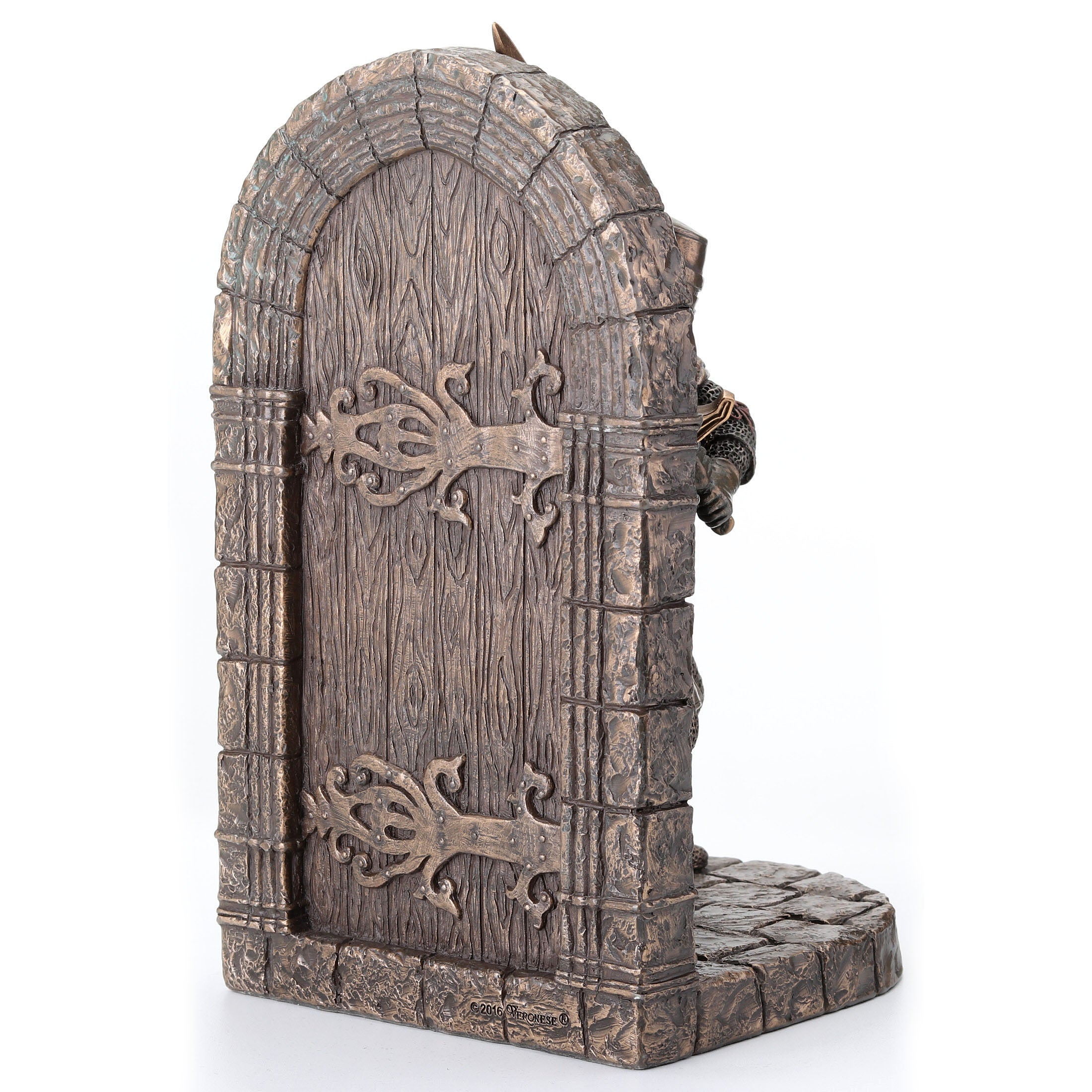 Armored Maltese Crusader With Sword Guarding Door Bookend (Single Bookend)