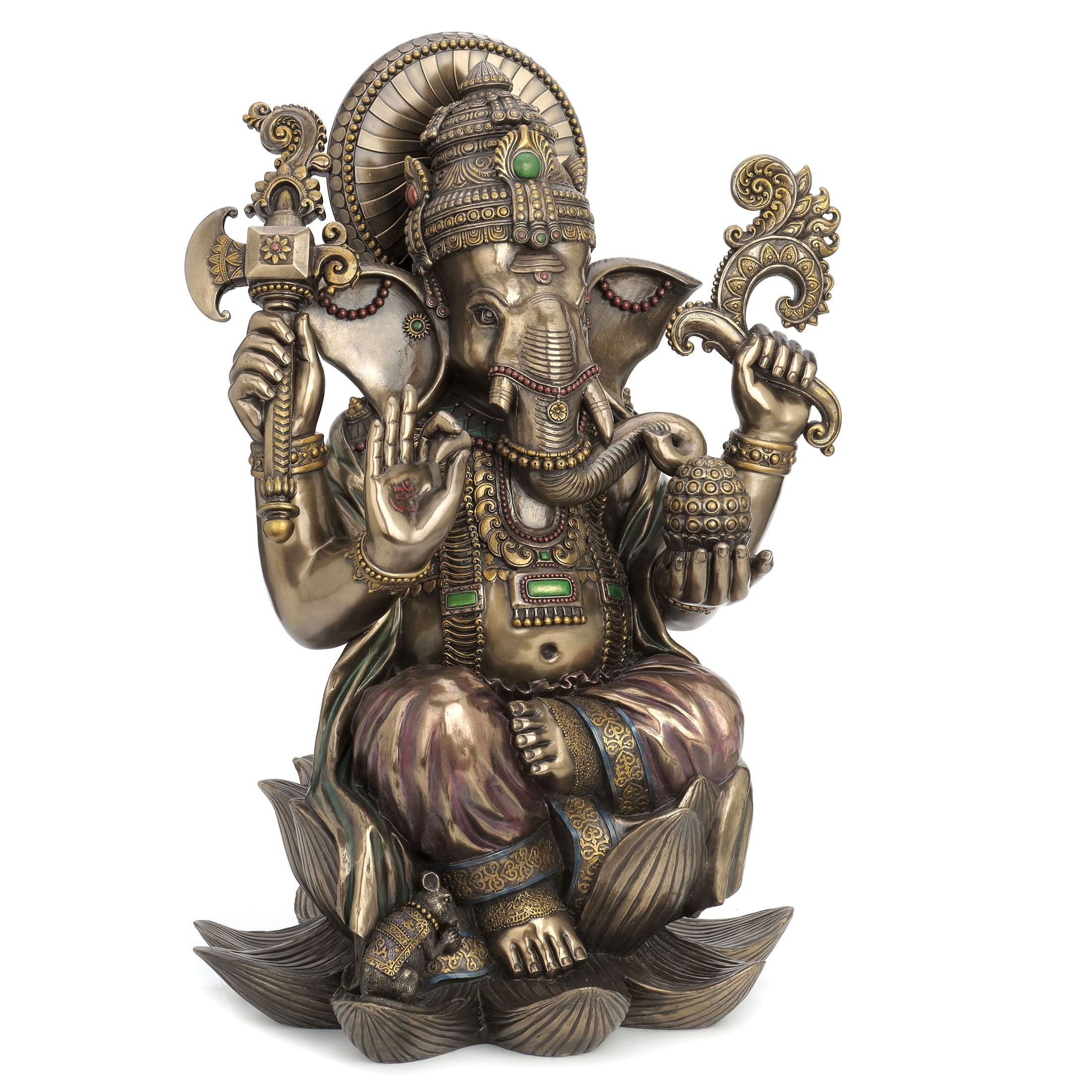 Lord Ganesha Sitting On Lotus (24 Inch)