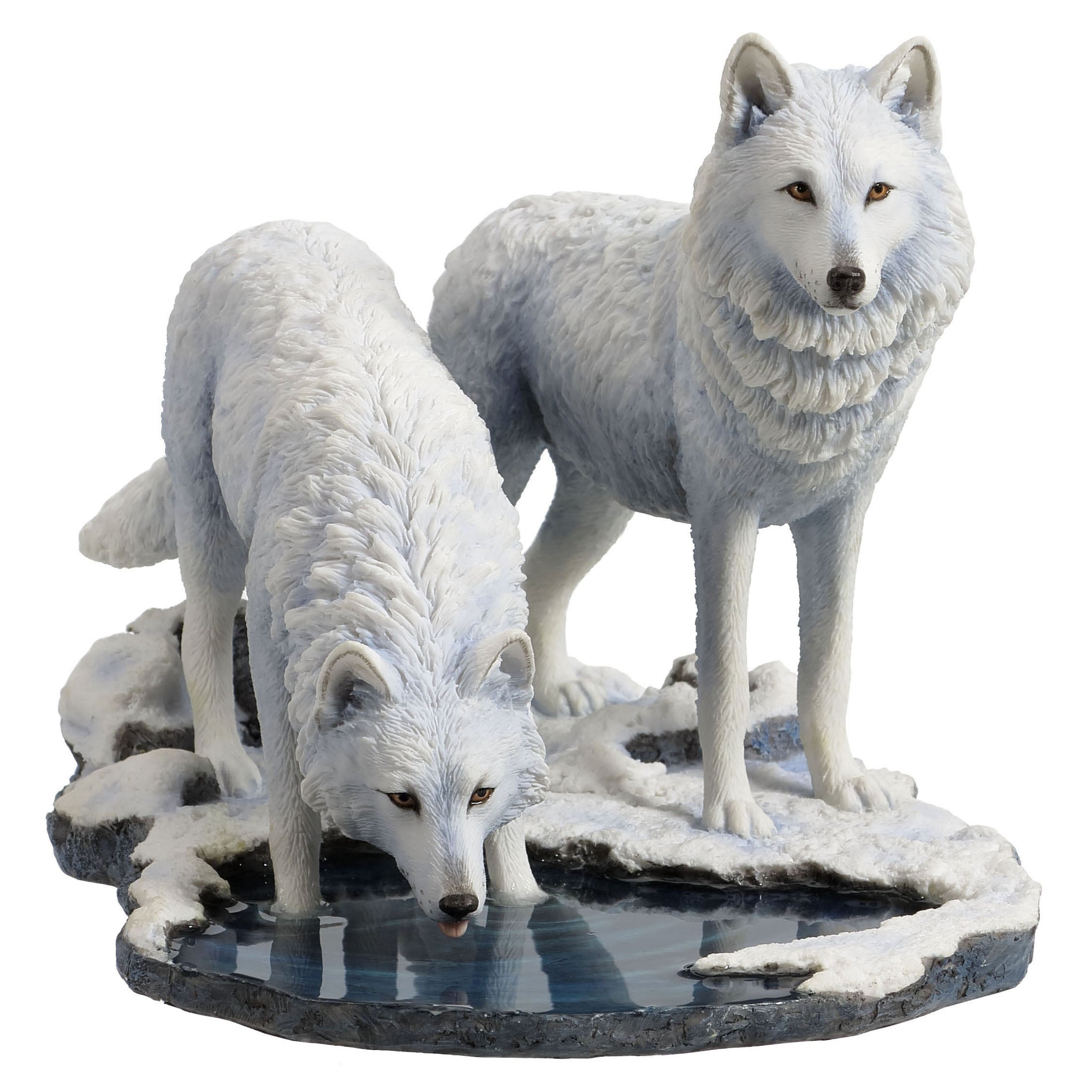 Winter Warriors Arctic Wolves Figurine by Lisa Parker
