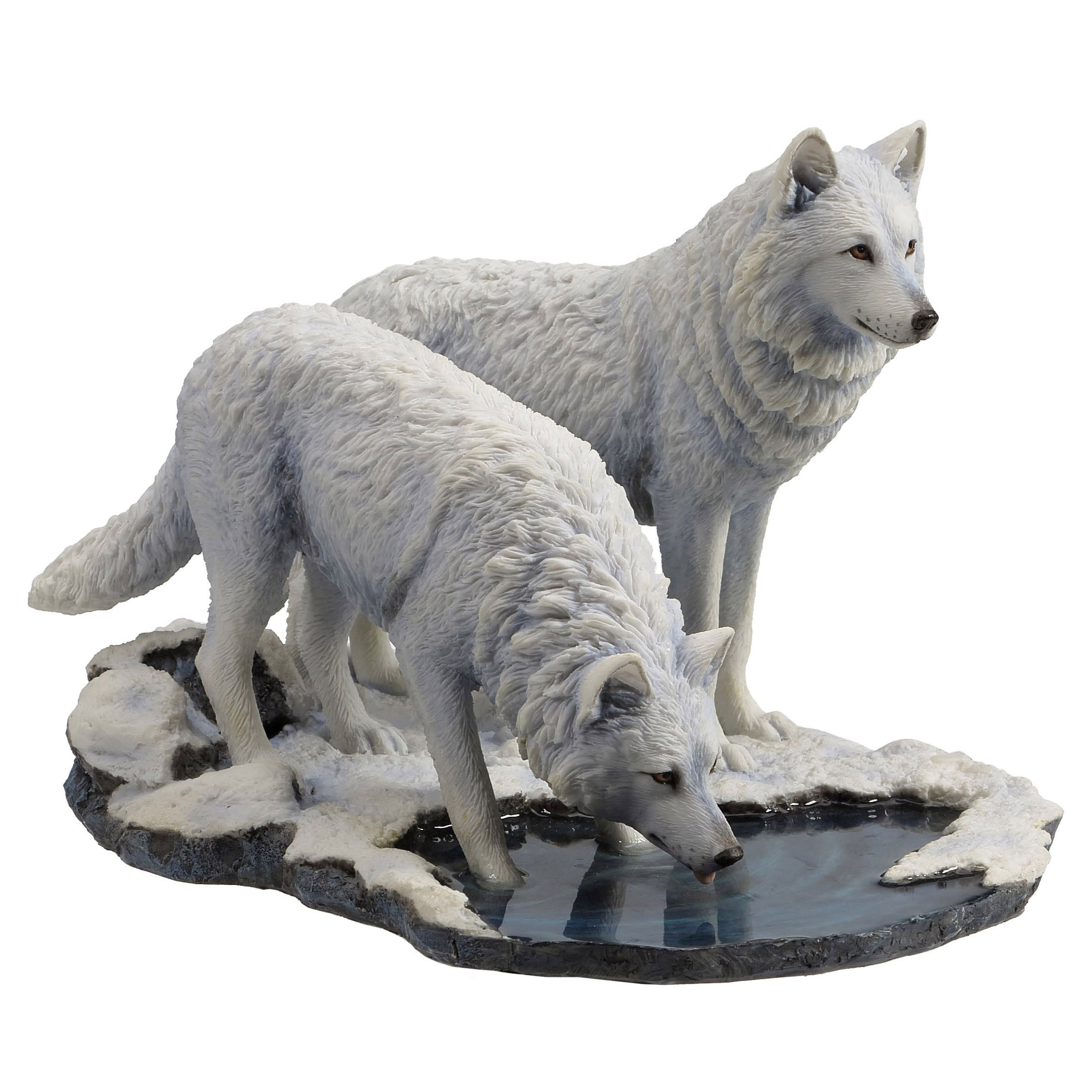 Winter Warriors Arctic Wolves Figurine by Lisa Parker