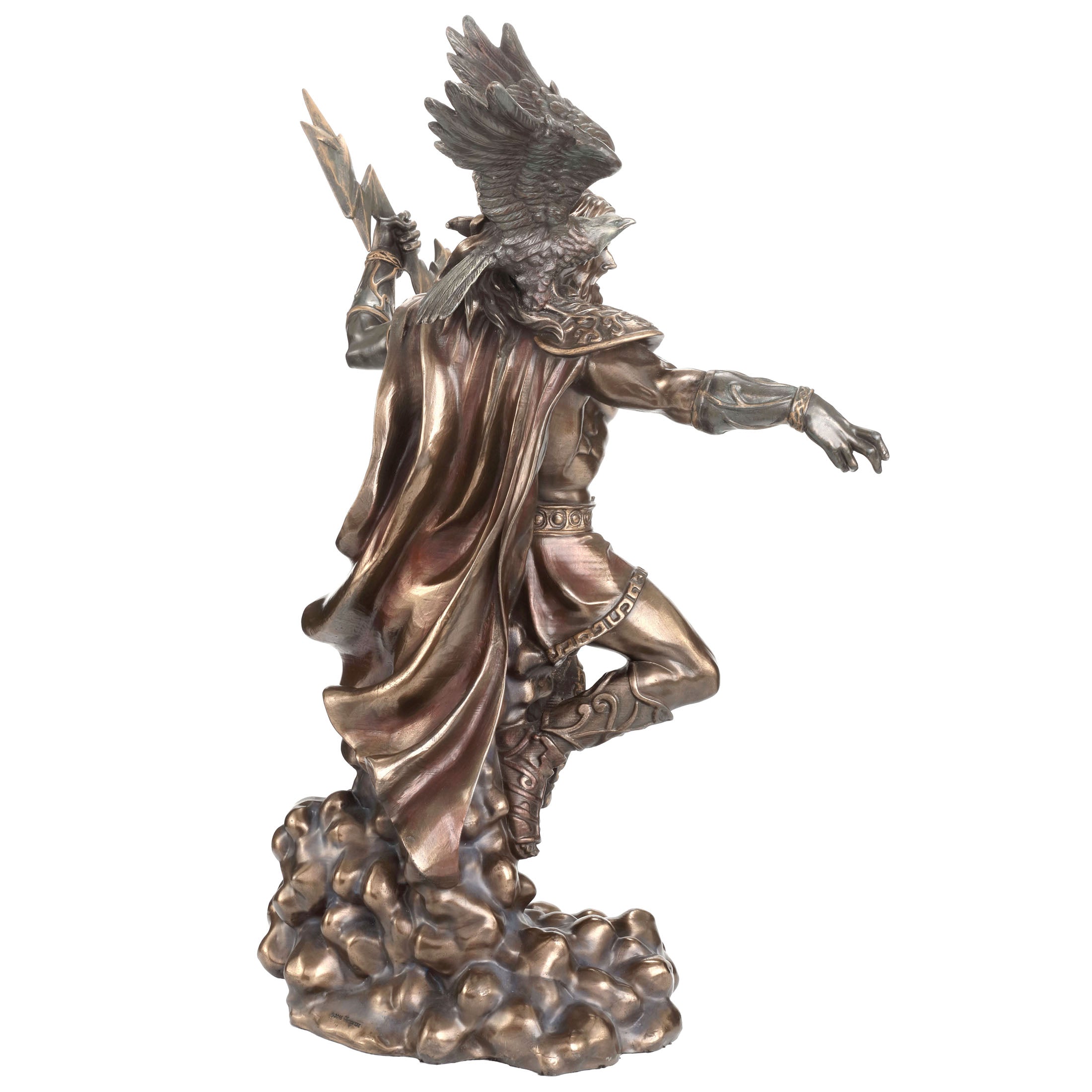 Zeus Holding Thunderbolt With Eagle 50Cm