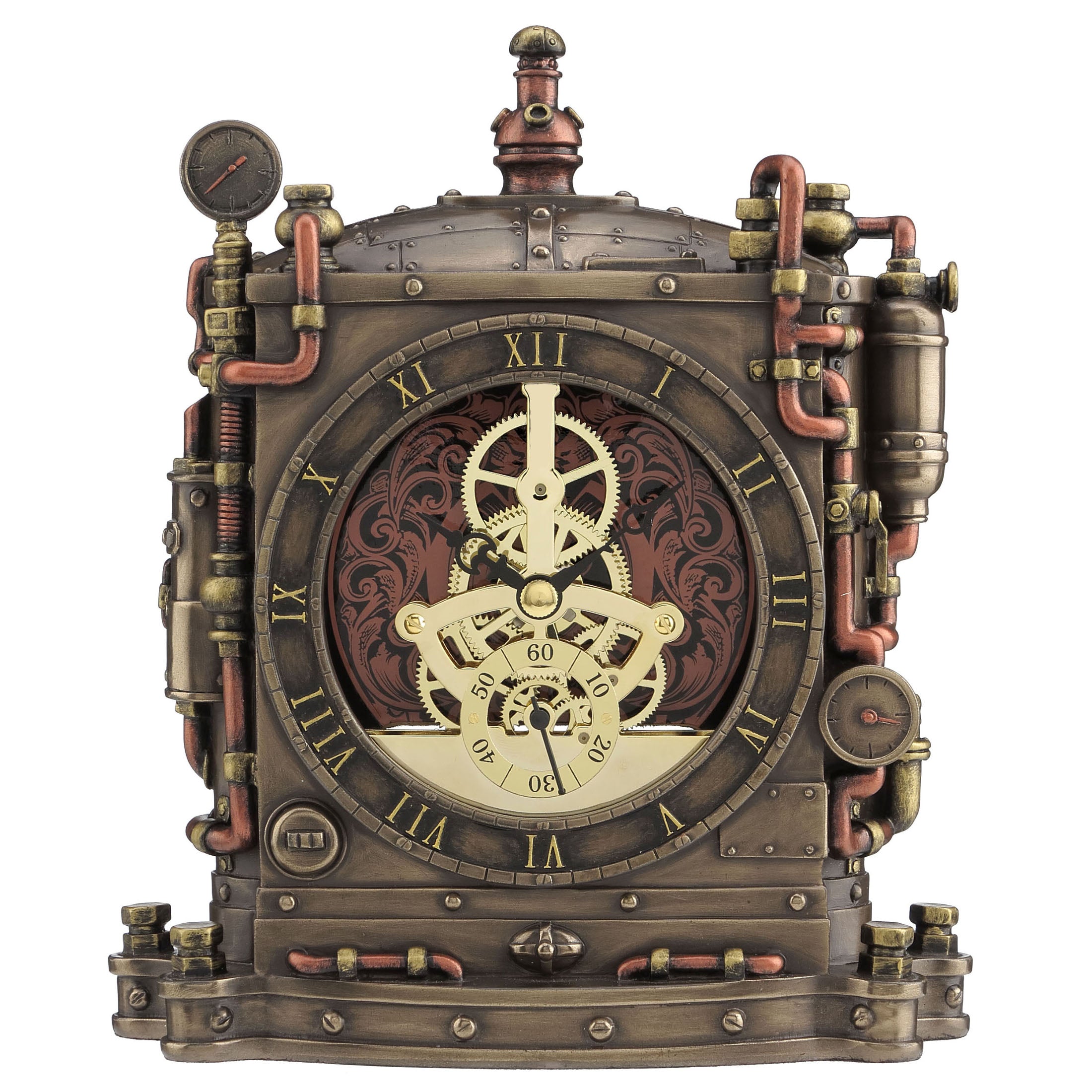 Steampunk Grand Machine Mantel Clock