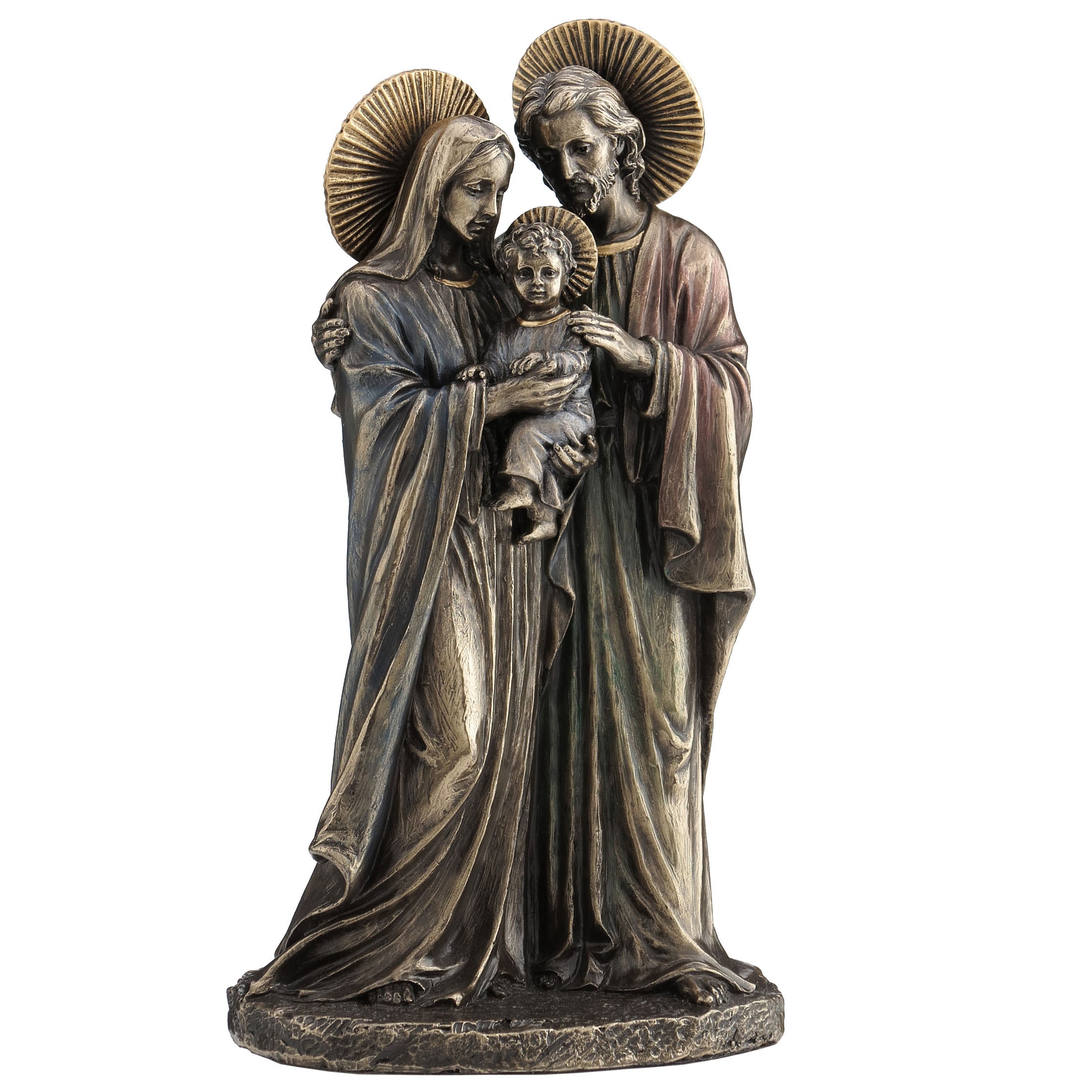 Holy Family Joseph And Mary Holding Young Jesus