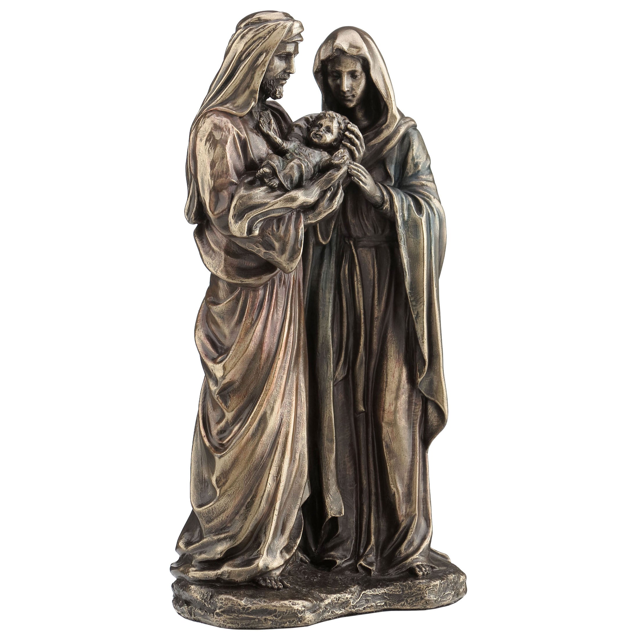 Holy Family Joseph And Mary Holding Baby Jesus