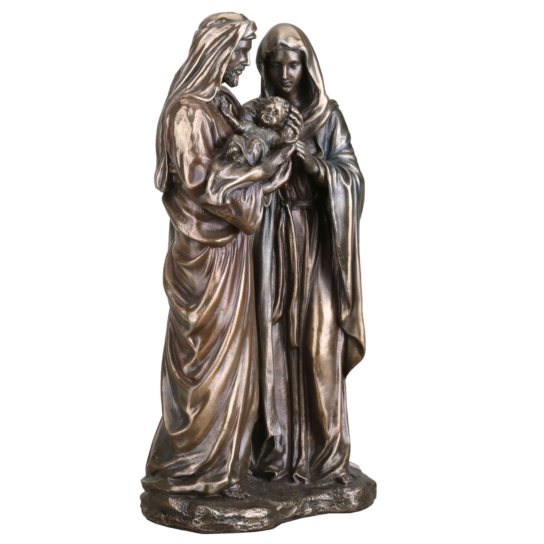 Holy Family Joseph And Mary Holding Baby Jesus