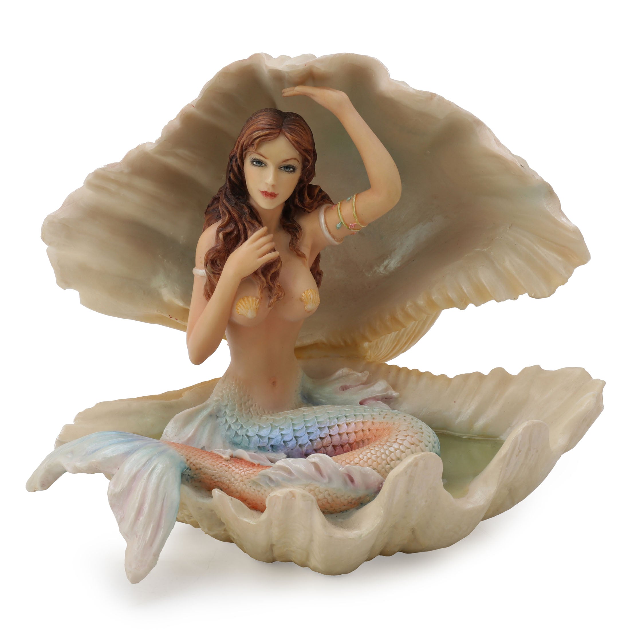 Mermaid Sitting In Seashell