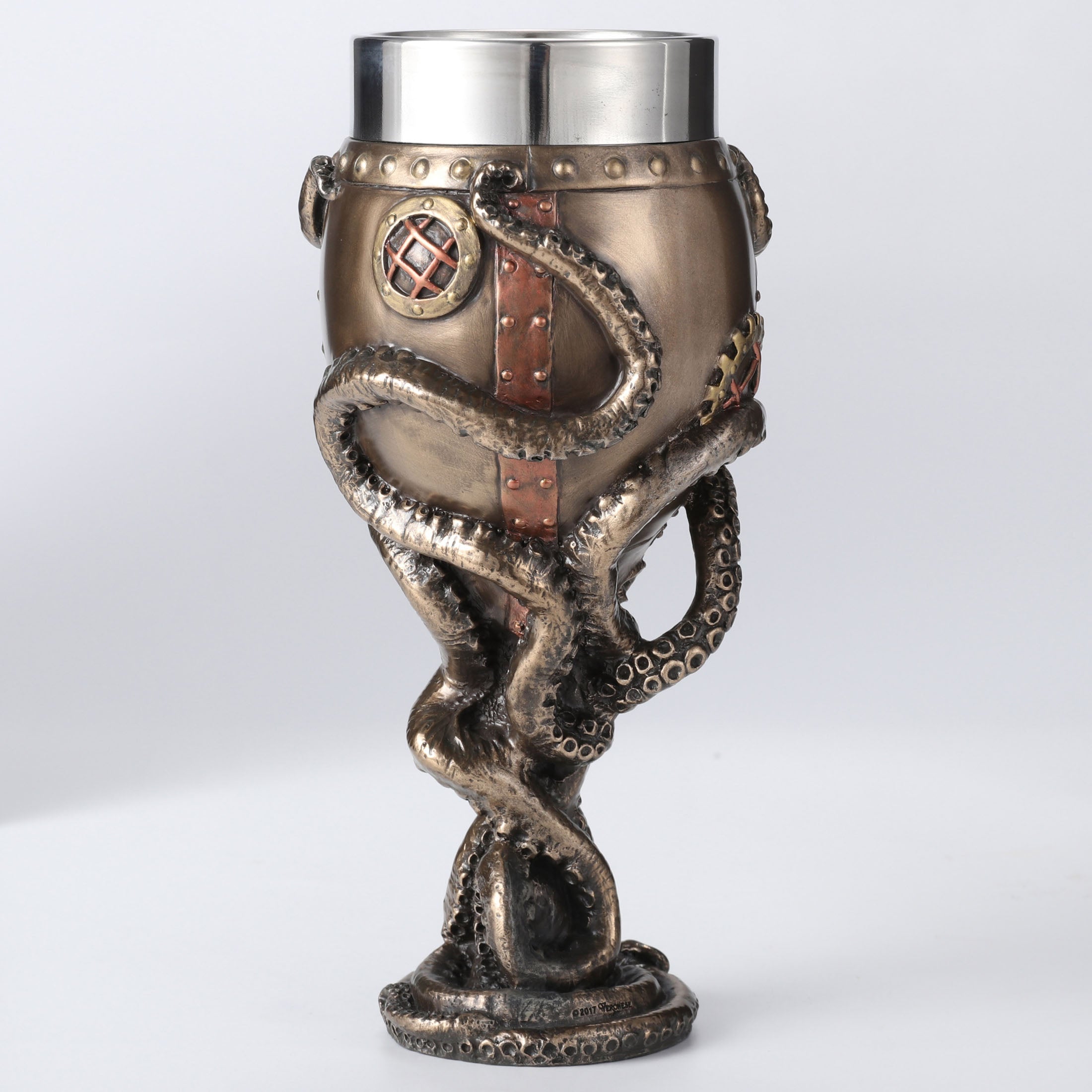 Steampunk Octopus Bell Chalice