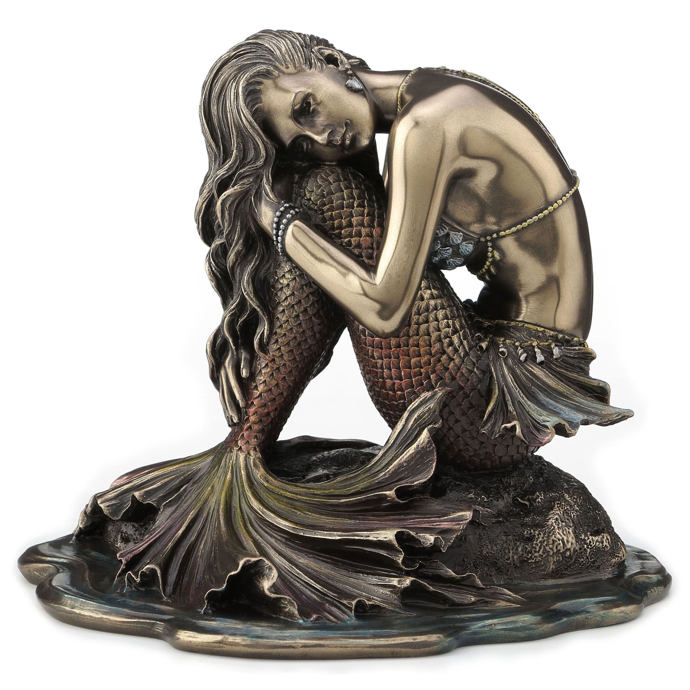 Mermaid Sitting On Rock