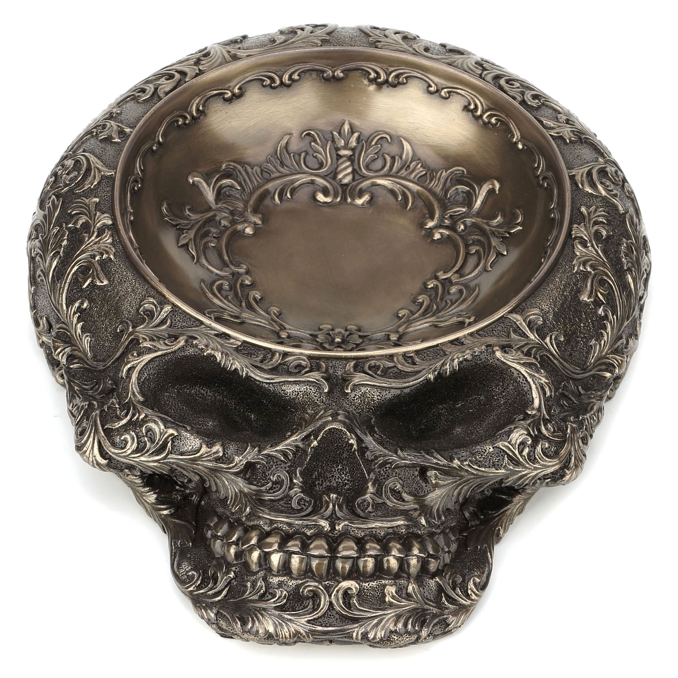 Steampunk Decorative Flat Skull Vessel