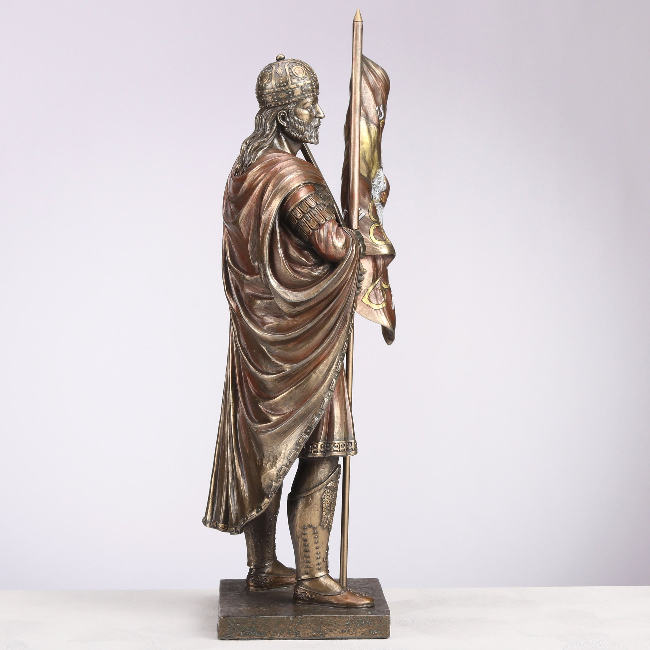 Constantine XI Palaiologos Holding Flag Of Byzantine Empire