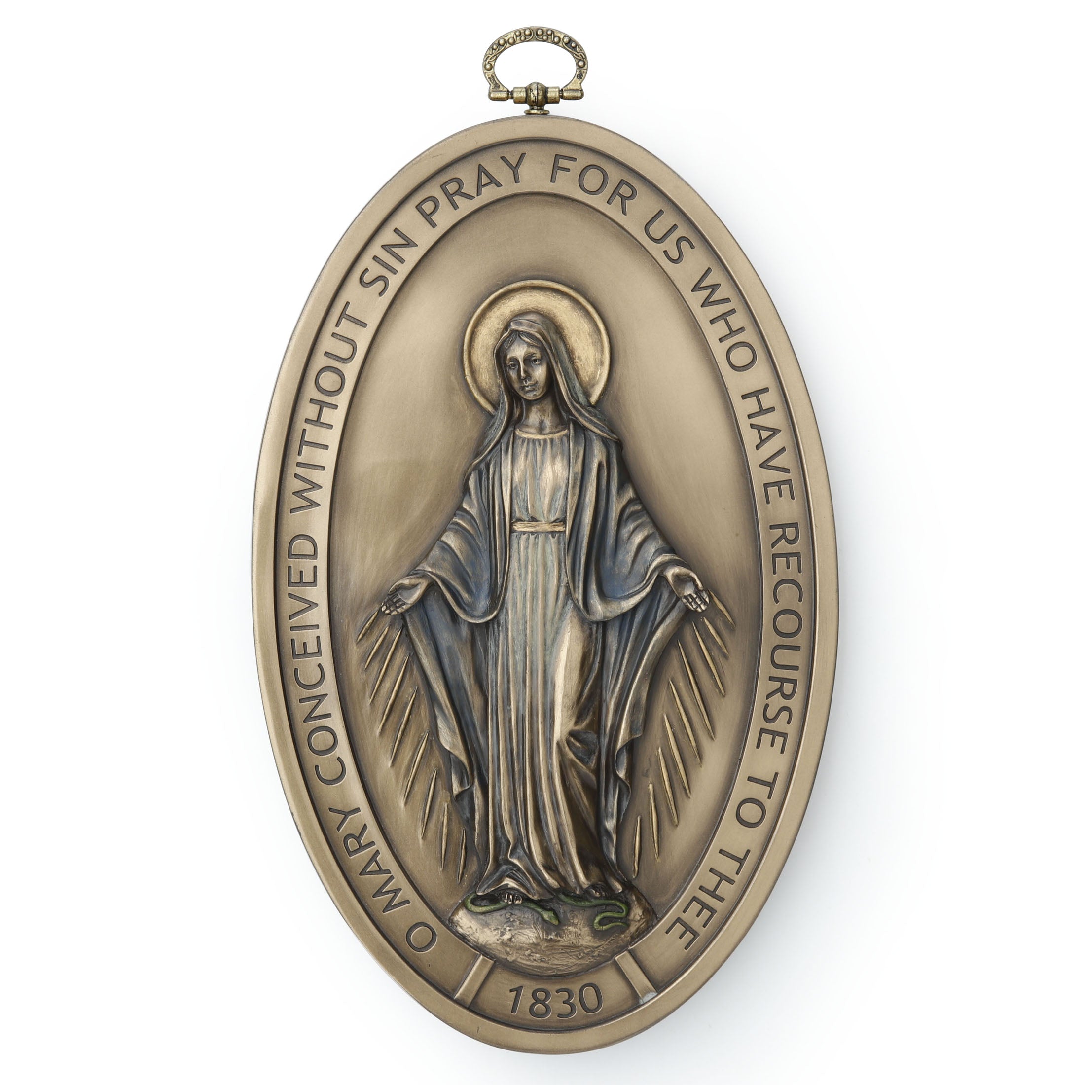 Miraculous Medal Our Lady Of Grace Wall Plaque