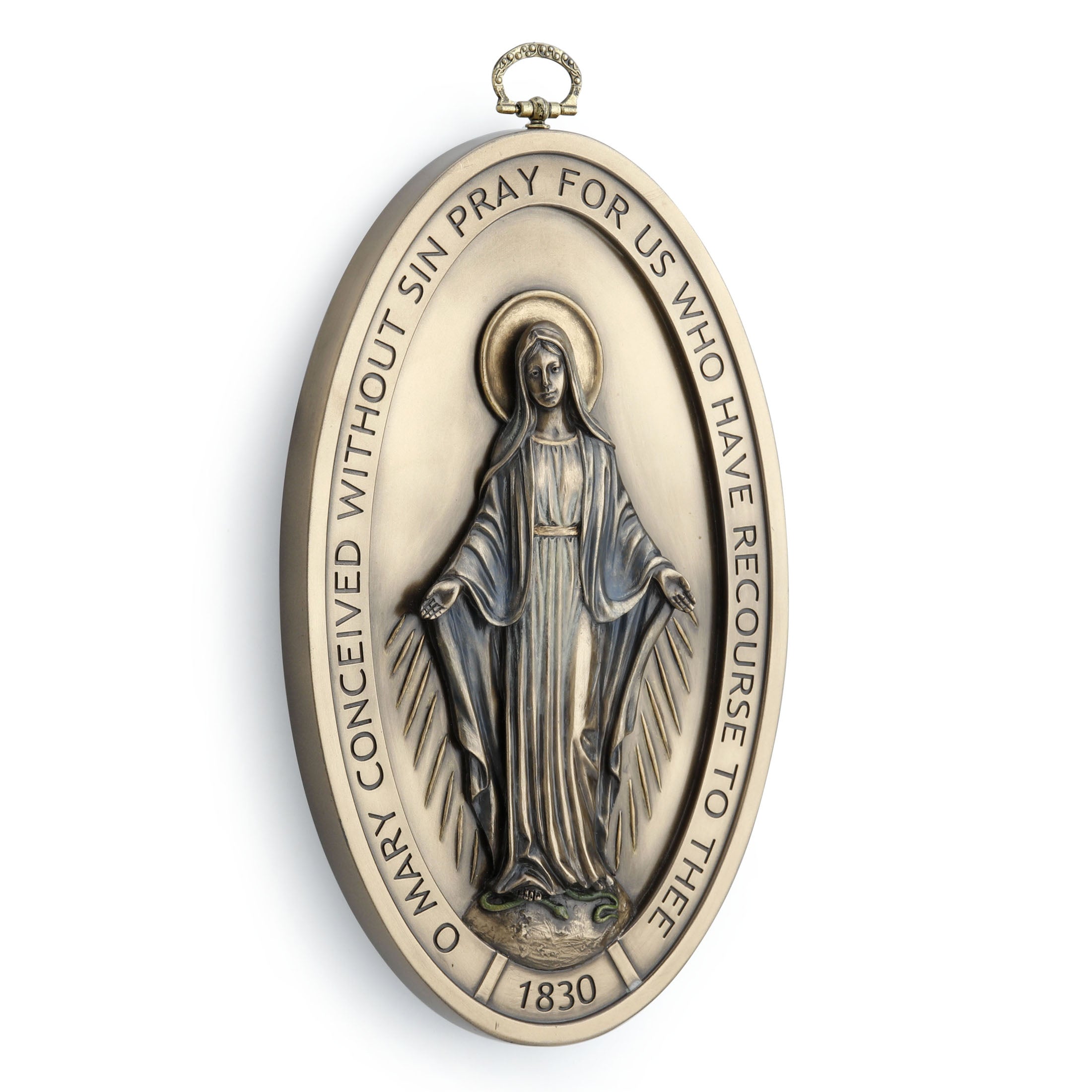 Miraculous Medal Our Lady Of Grace Wall Plaque