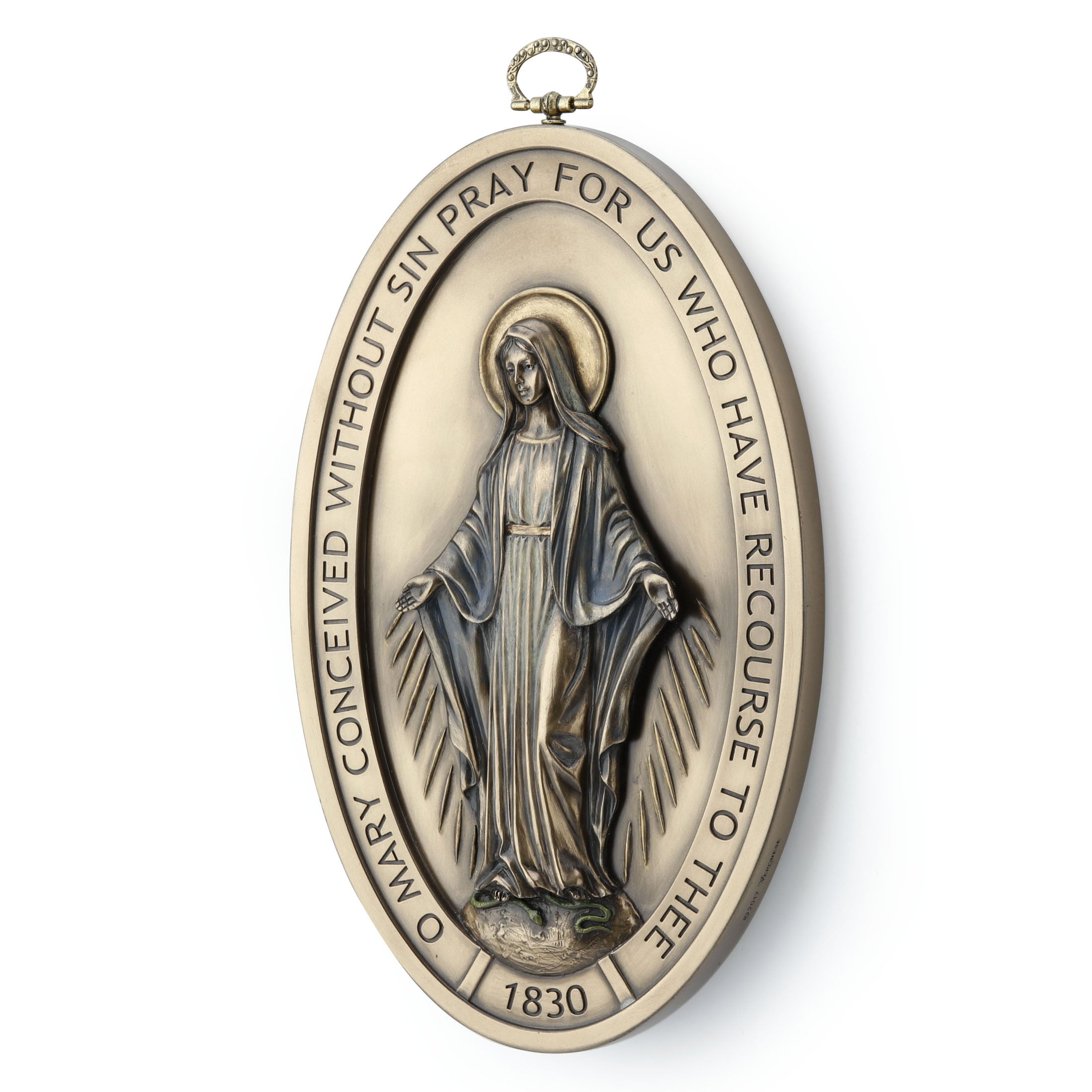 Miraculous Medal Our Lady Of Grace Wall Plaque