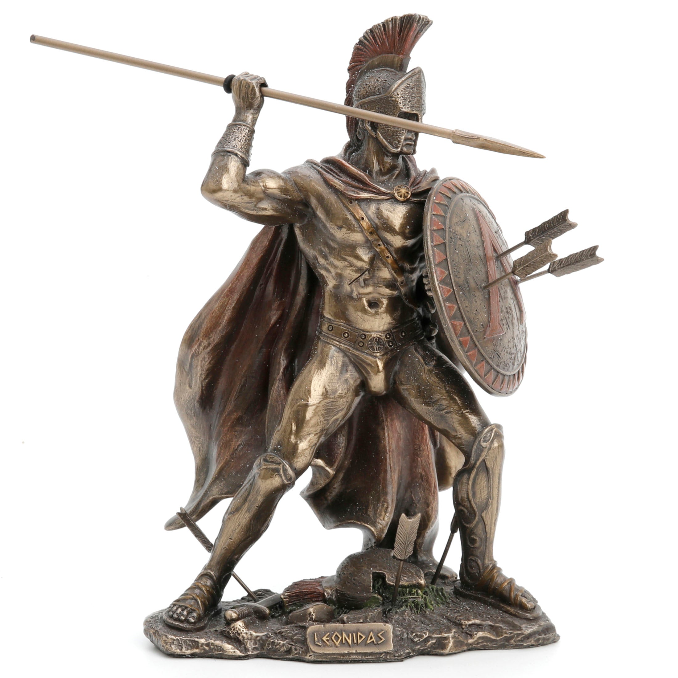 Spartan King Leonidas With Spear And Shield