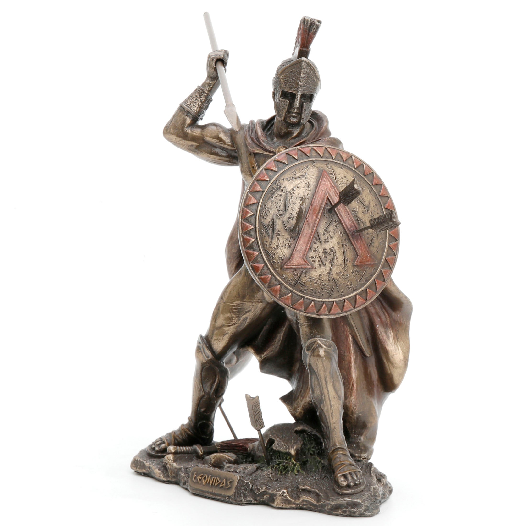 Spartan King Leonidas With Spear And Shield