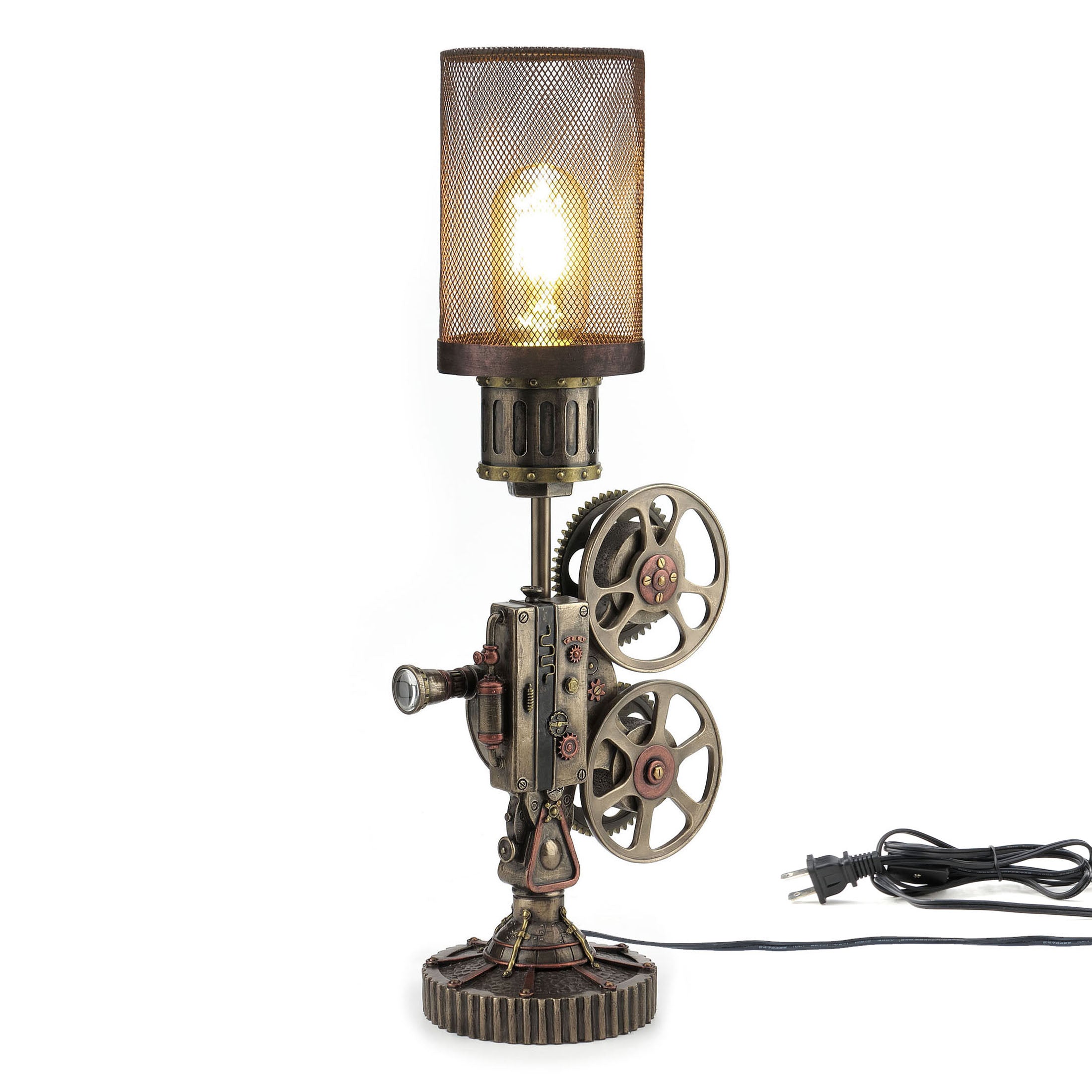 Steampunk Projector Mesh Lamp