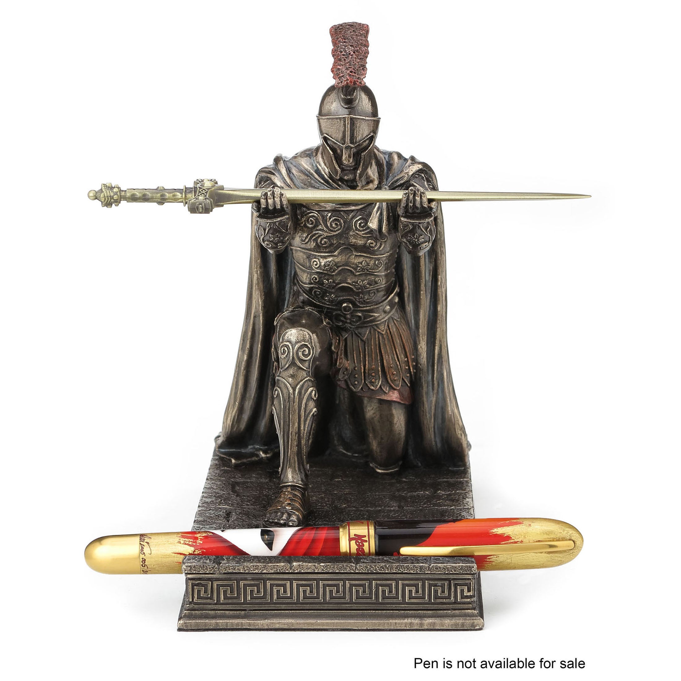 Roman Commander Kneeling Pen Holder (With Letter Opener)