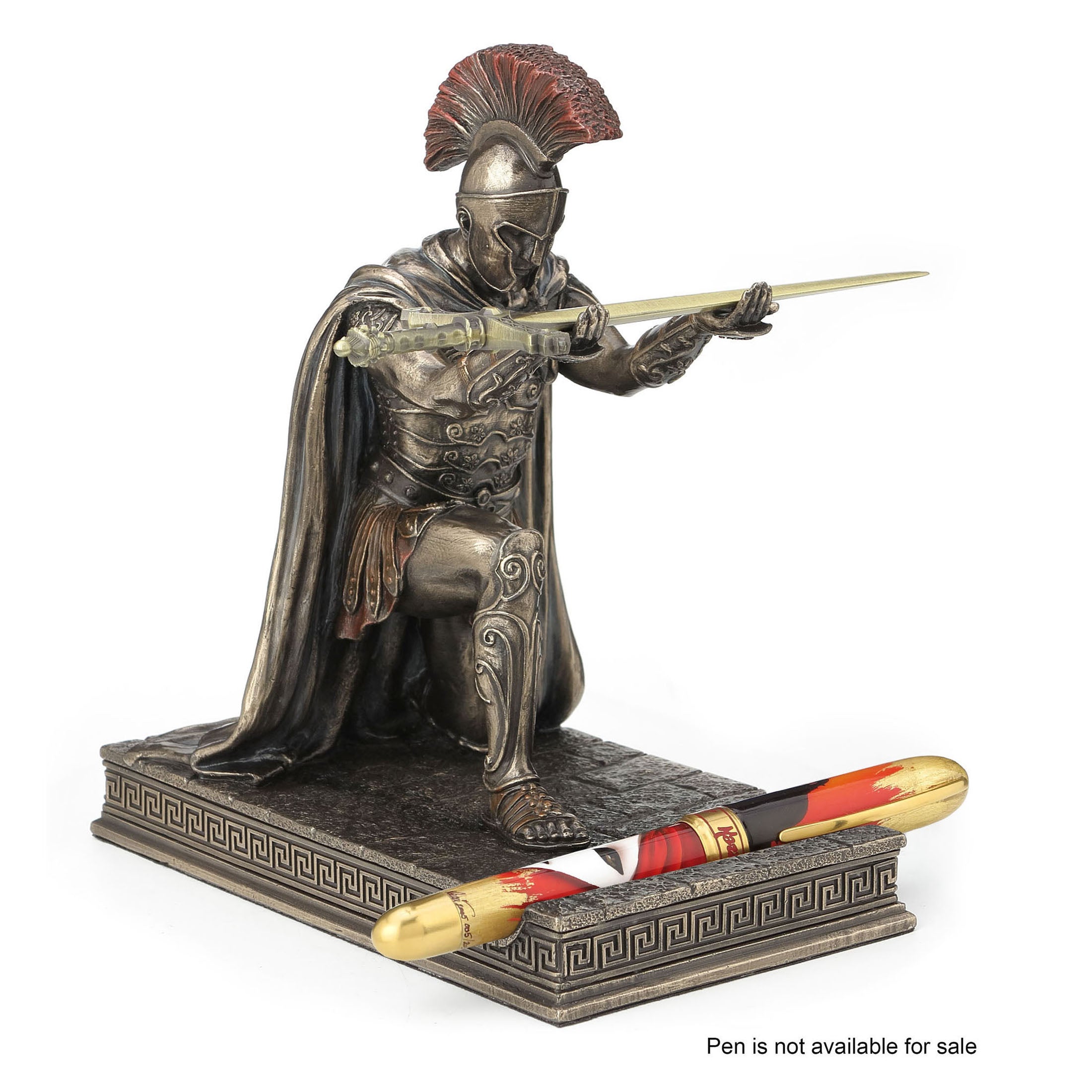 Roman Commander Kneeling Pen Holder (With Letter Opener)